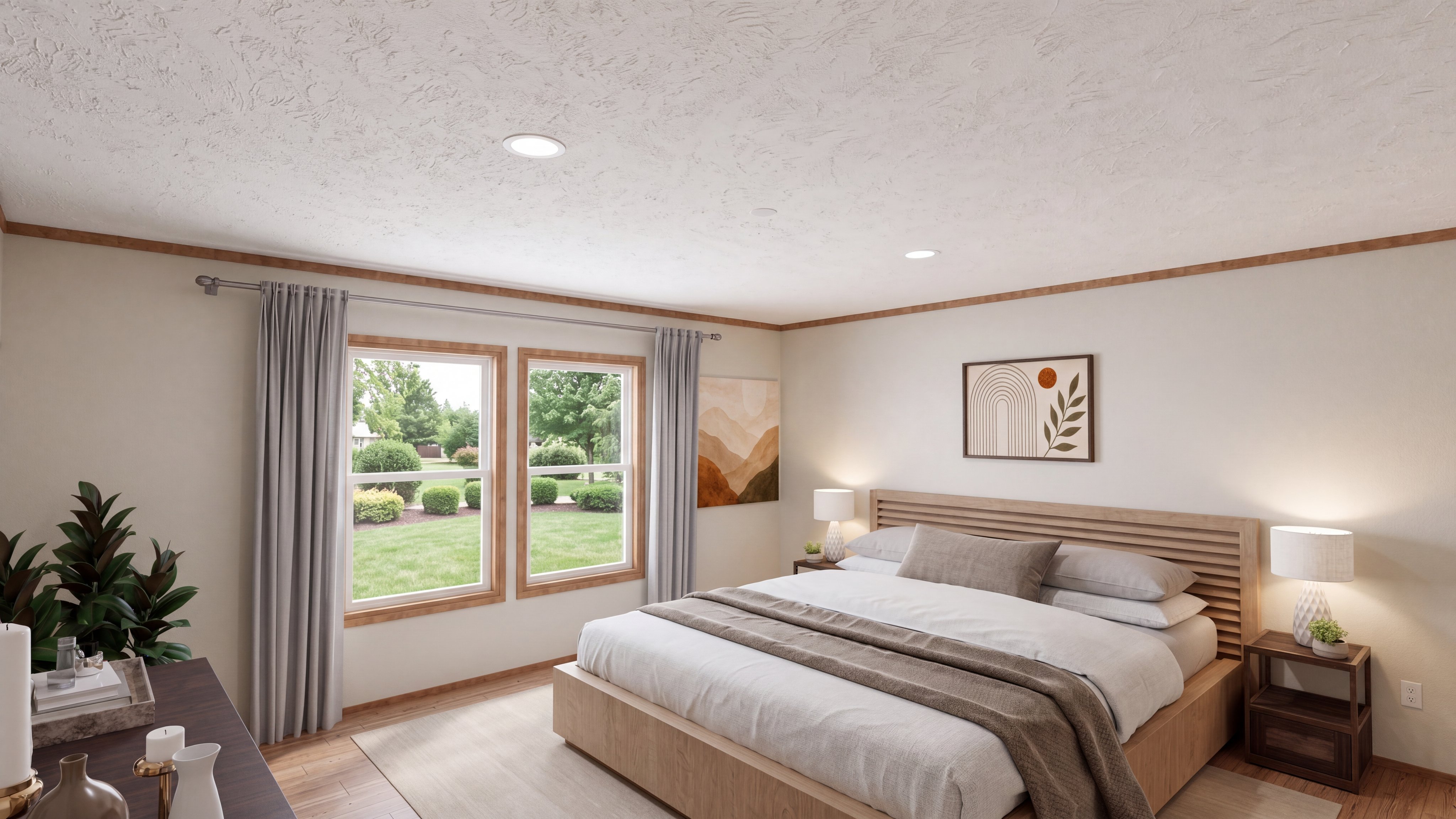Primary bedroom rendering of the Everest home.