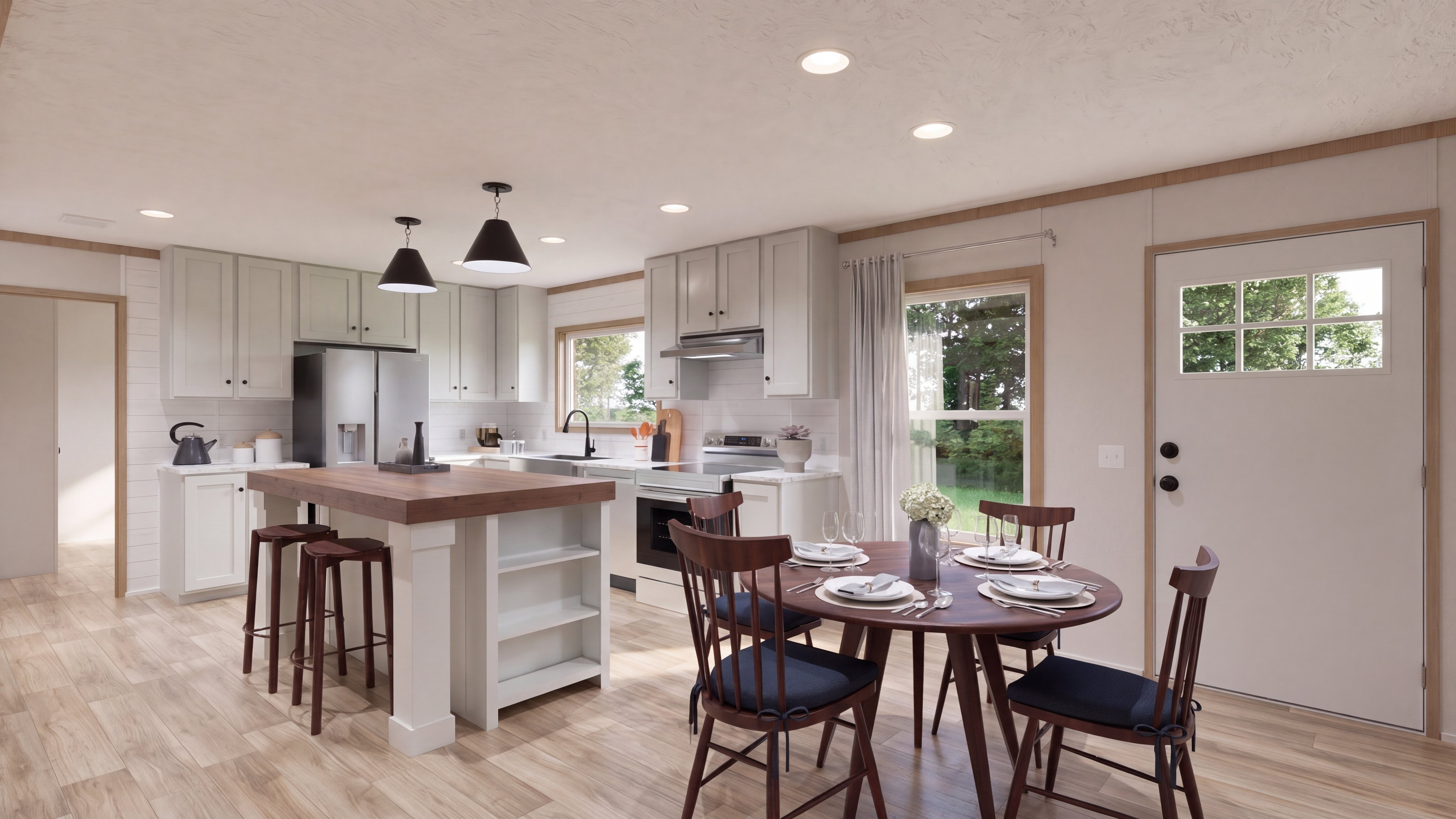 Dining area rendering of the The Real Deal home.