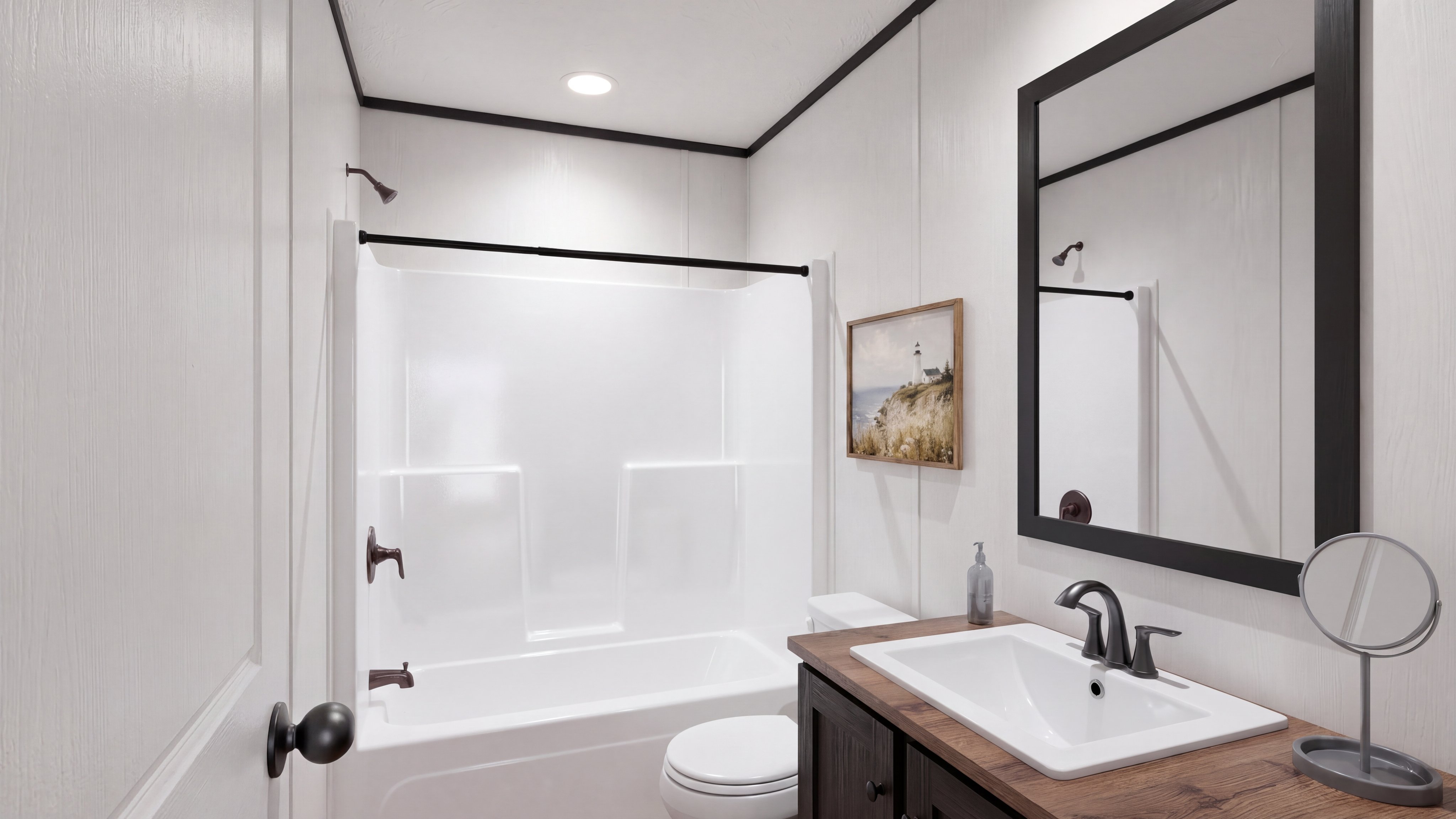 Guest bathroom rendering of the The Anniversary 2.1 home.