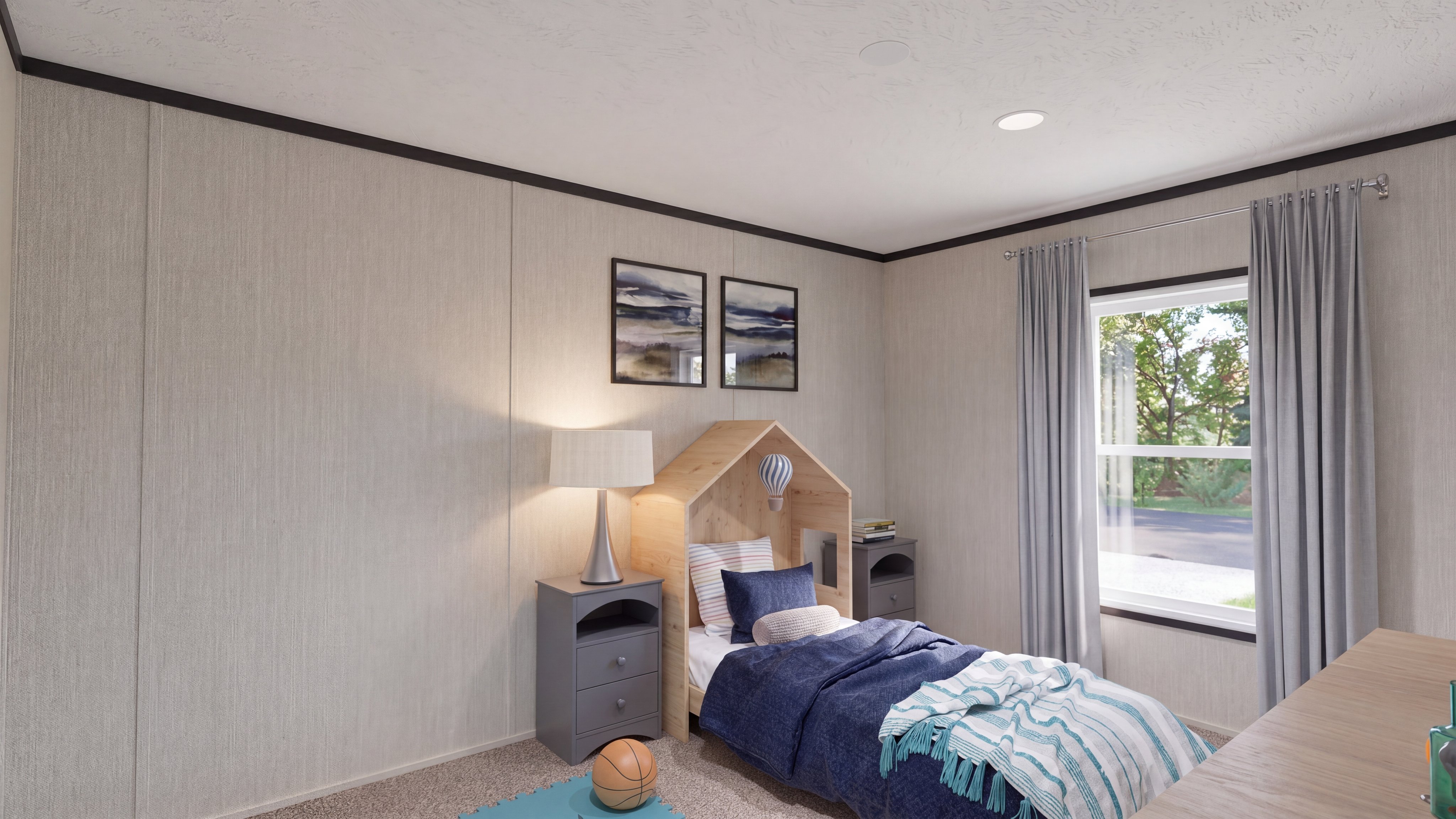 Bedroom rendering of the The Dark Nova home.