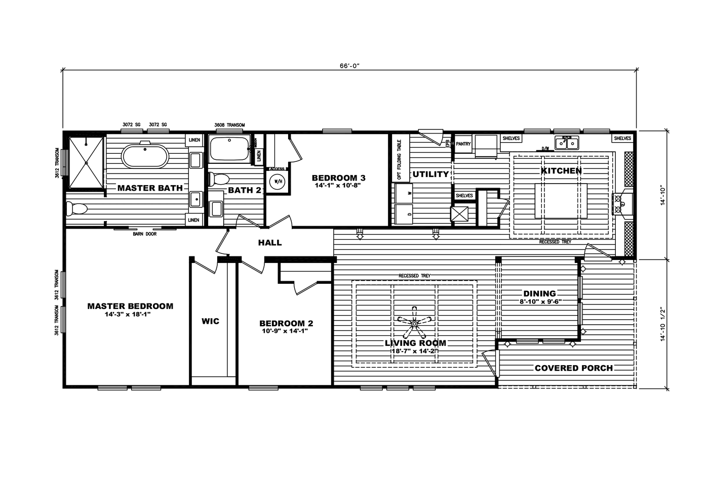 Southern Comfort - Floor Plan 1