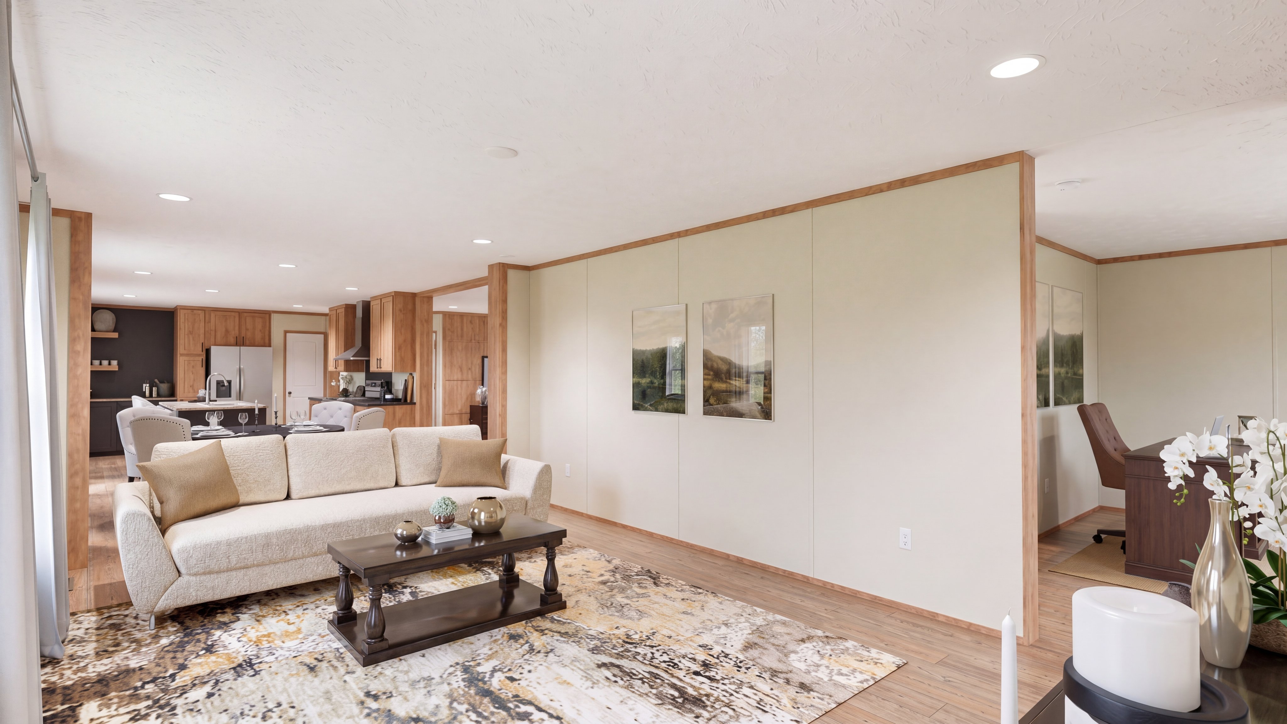 Foyer rendering of the Rainier home.