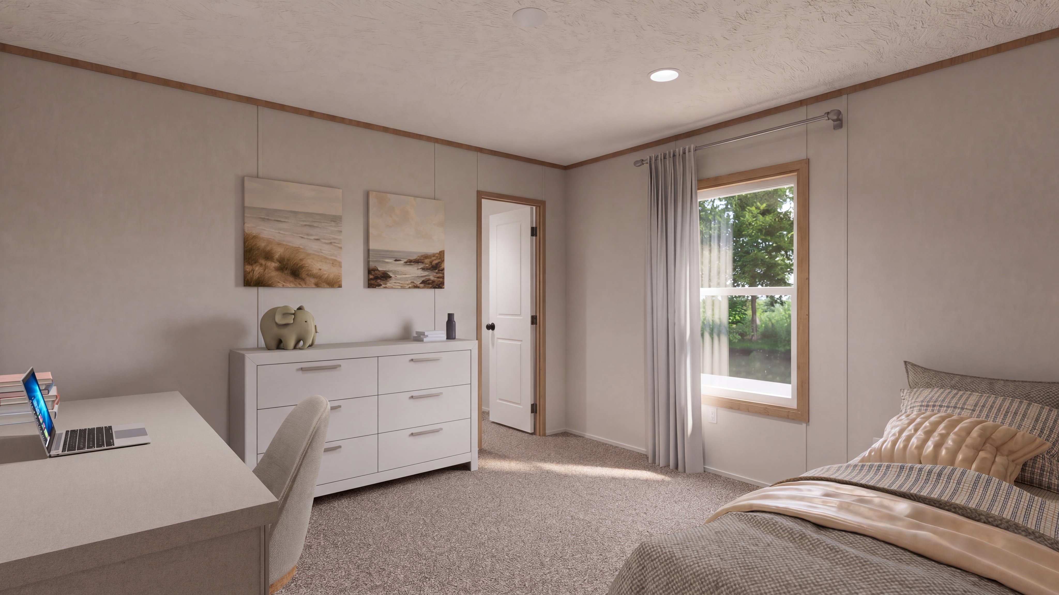 Bedroom rendering of the The Choice home.