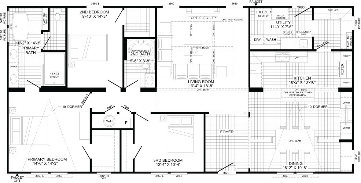 The Anna Fae - Floor Plan 1