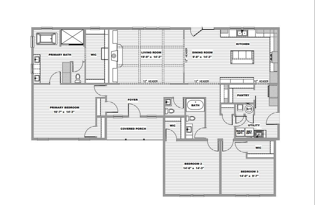 The Summit 3 Br - Floor Plan 1