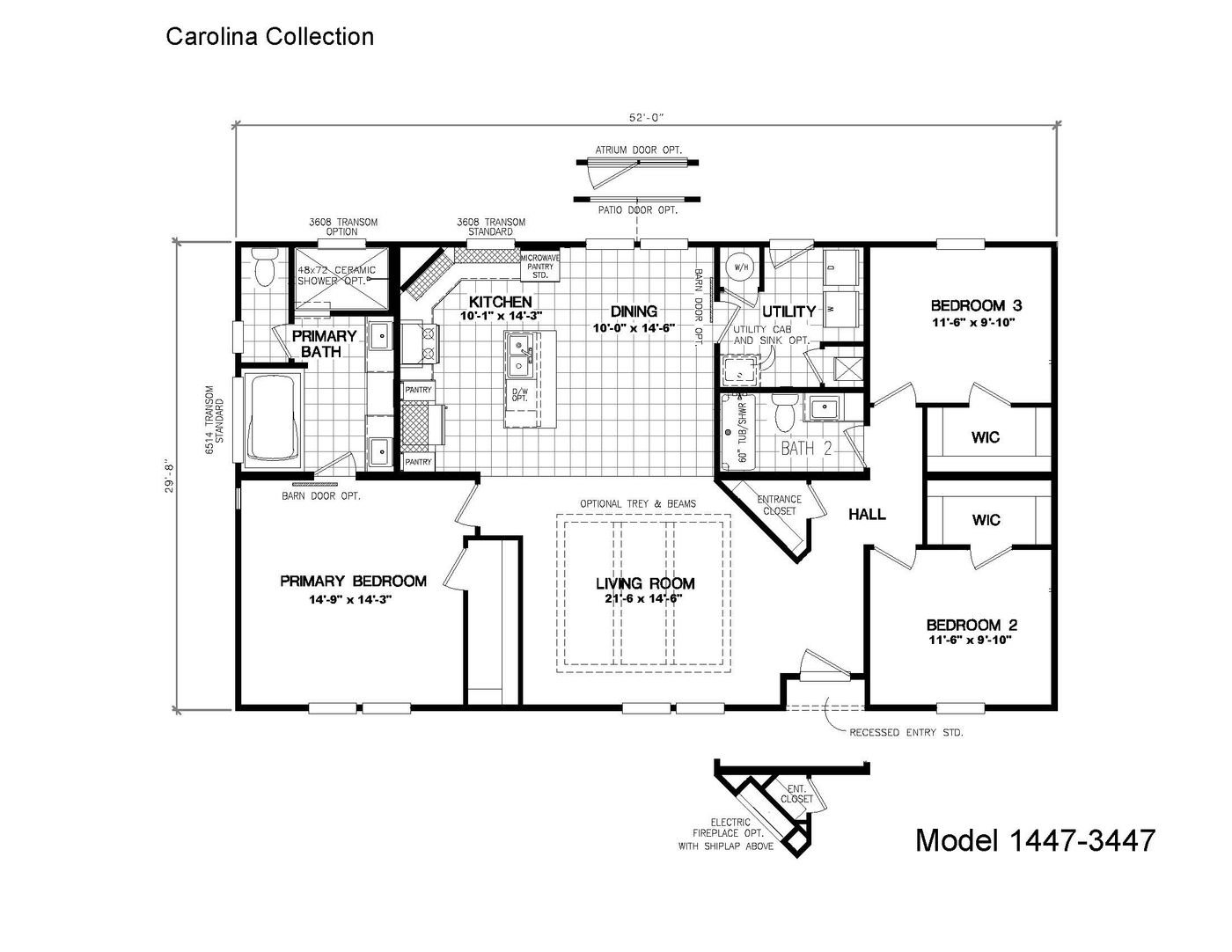 1447 Blue Bay - Floor Plan 1