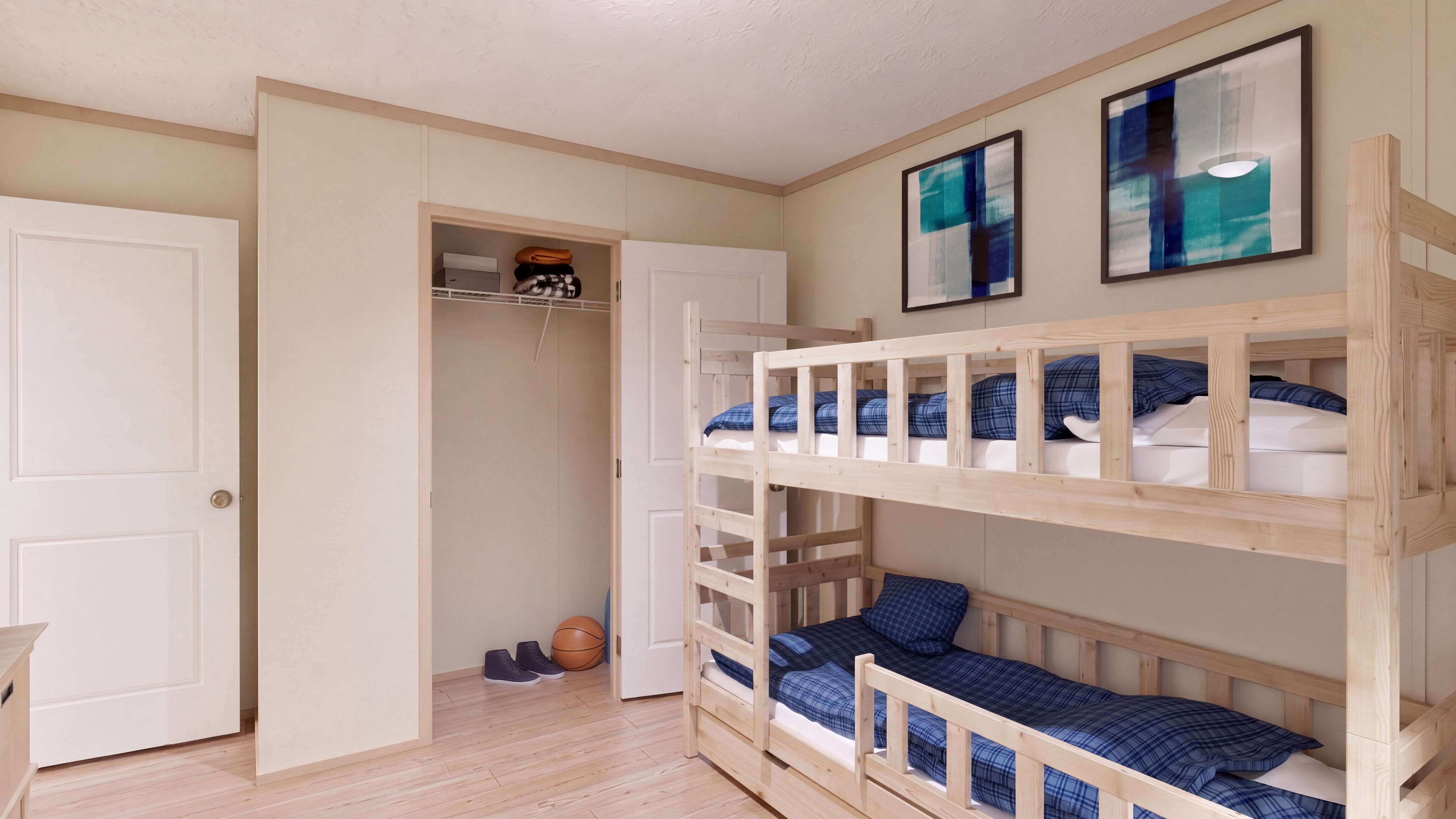 Bedroom rendering of the Morocco home.