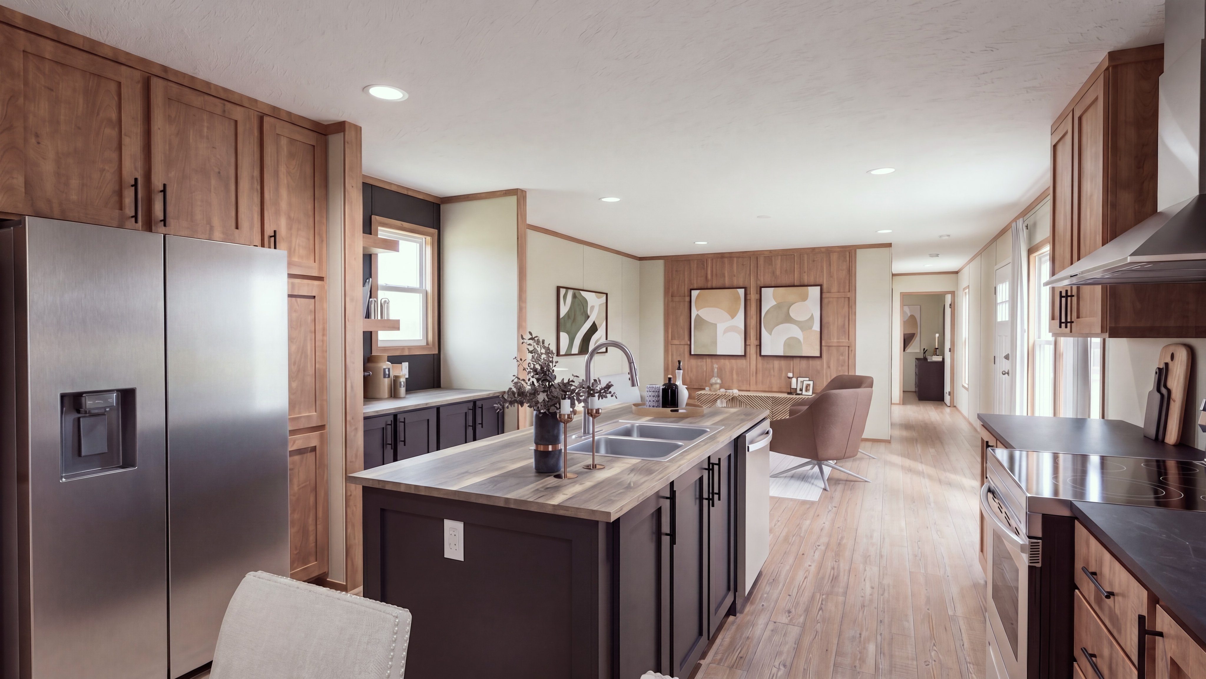 Kitchen rendering of the Hudson home.