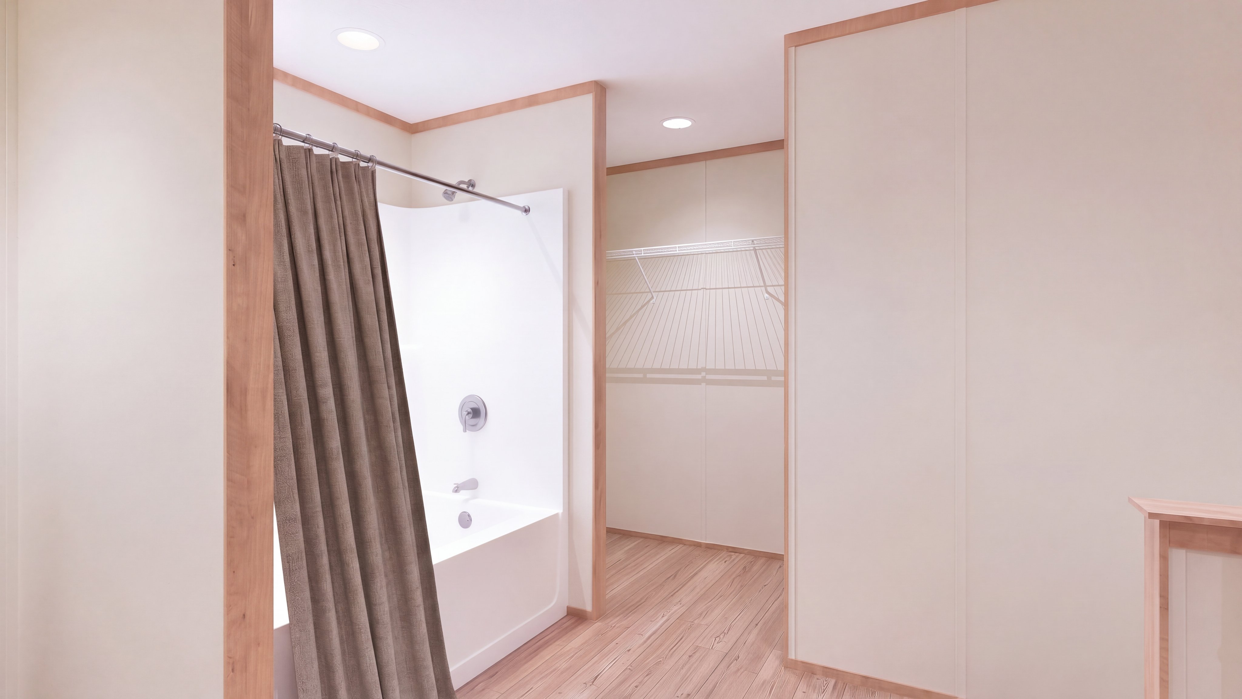 Primary bathroom rendering of the Rainier home.