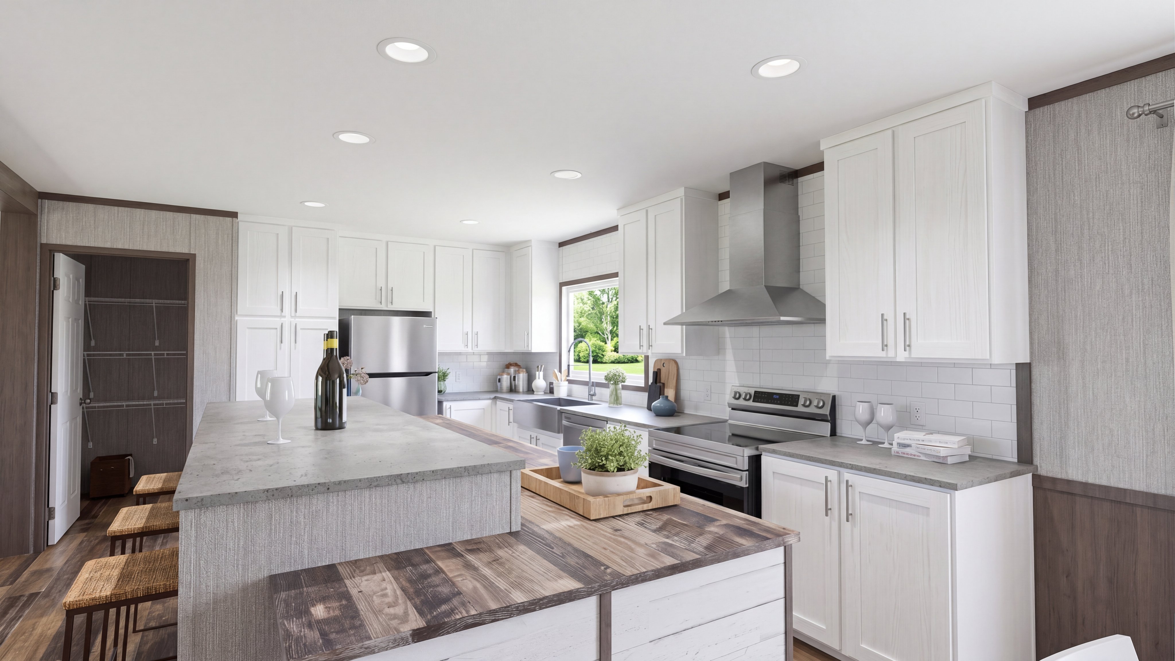 Kitchen rendering of the The Shoreline home.