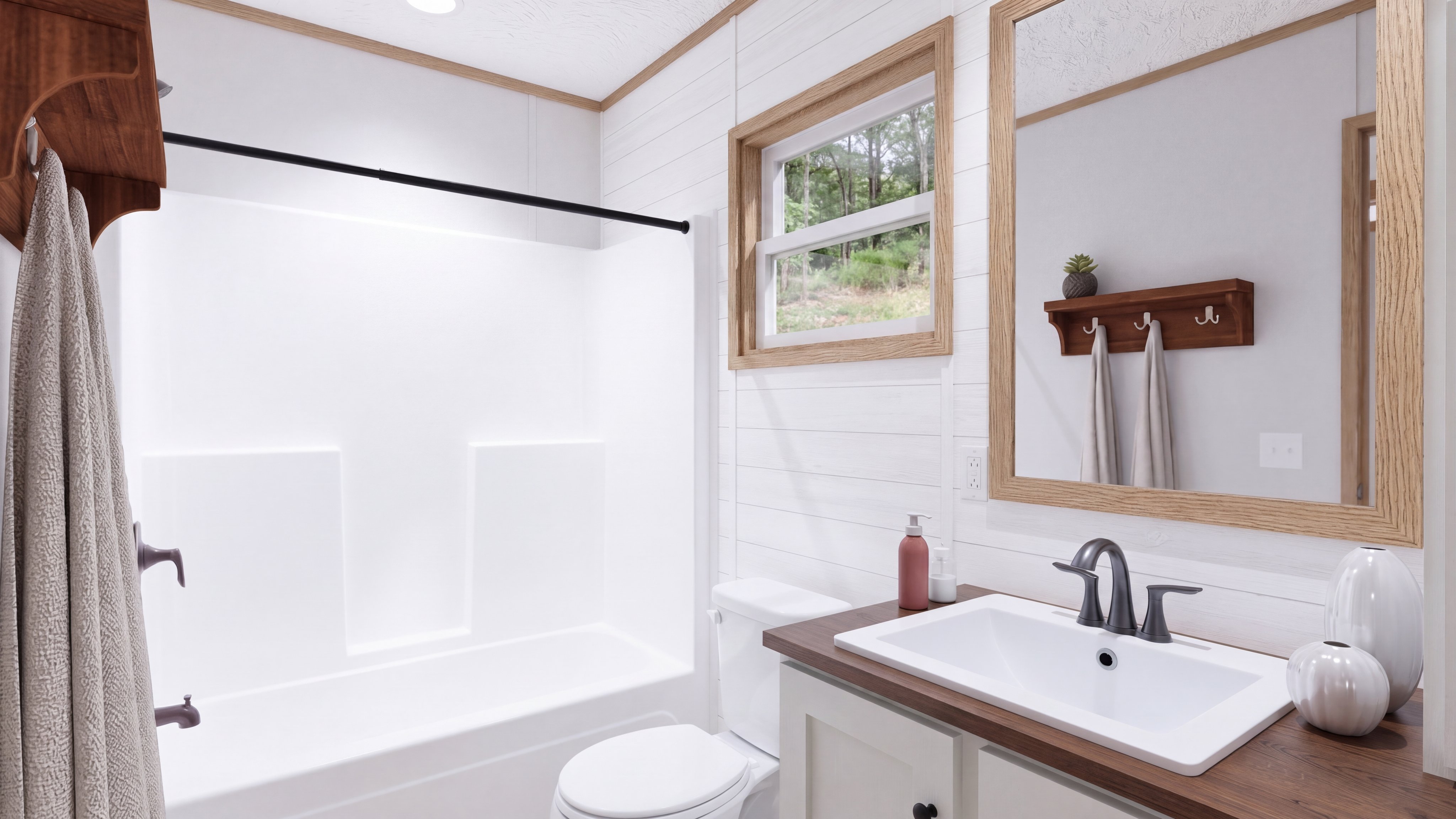 Guest bathroom rendering of the El Sueno Breeze home.