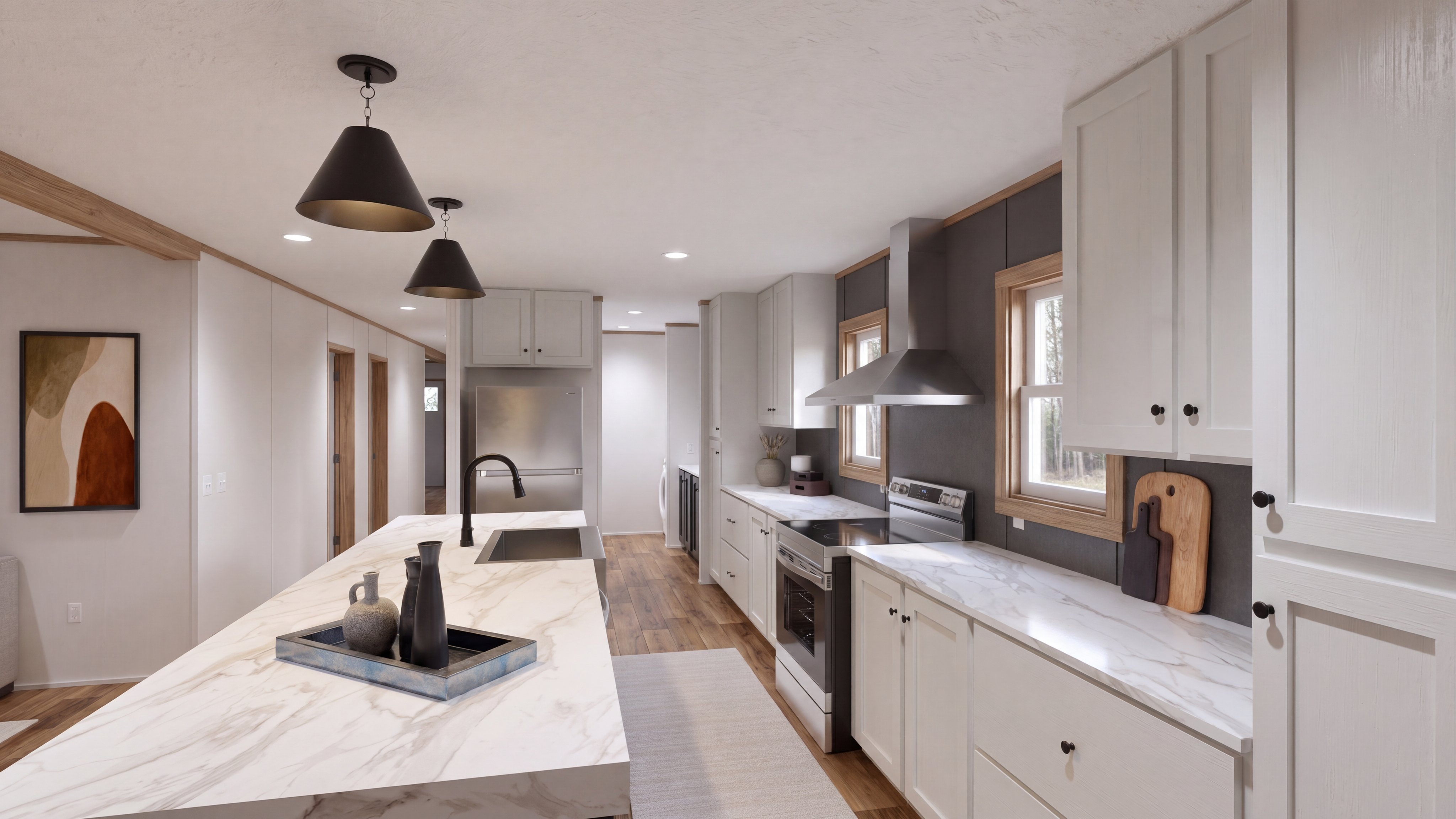 Kitchen rendering of the Anatolia Xl home.