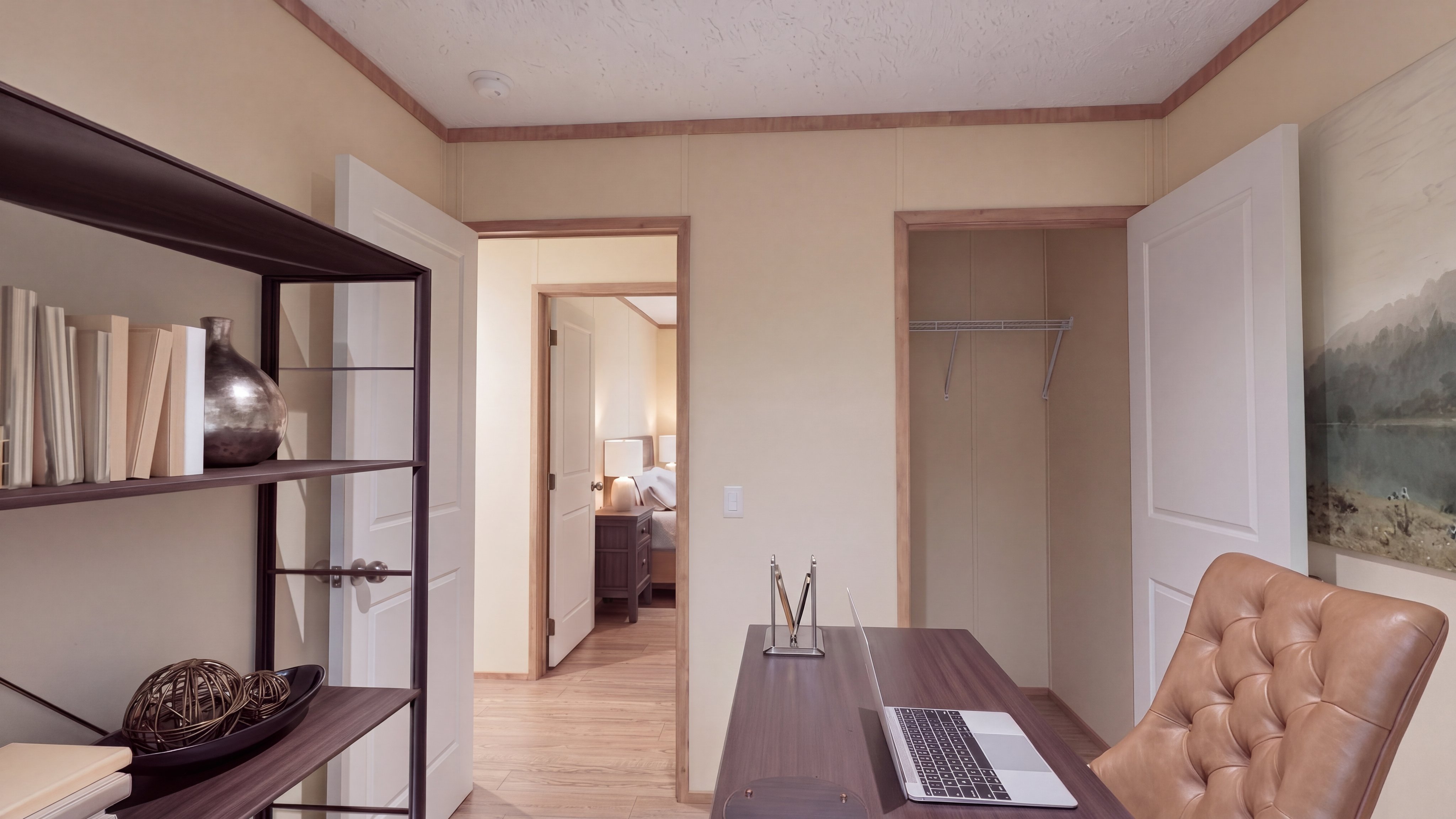 Bedroom rendering of the Drake home.