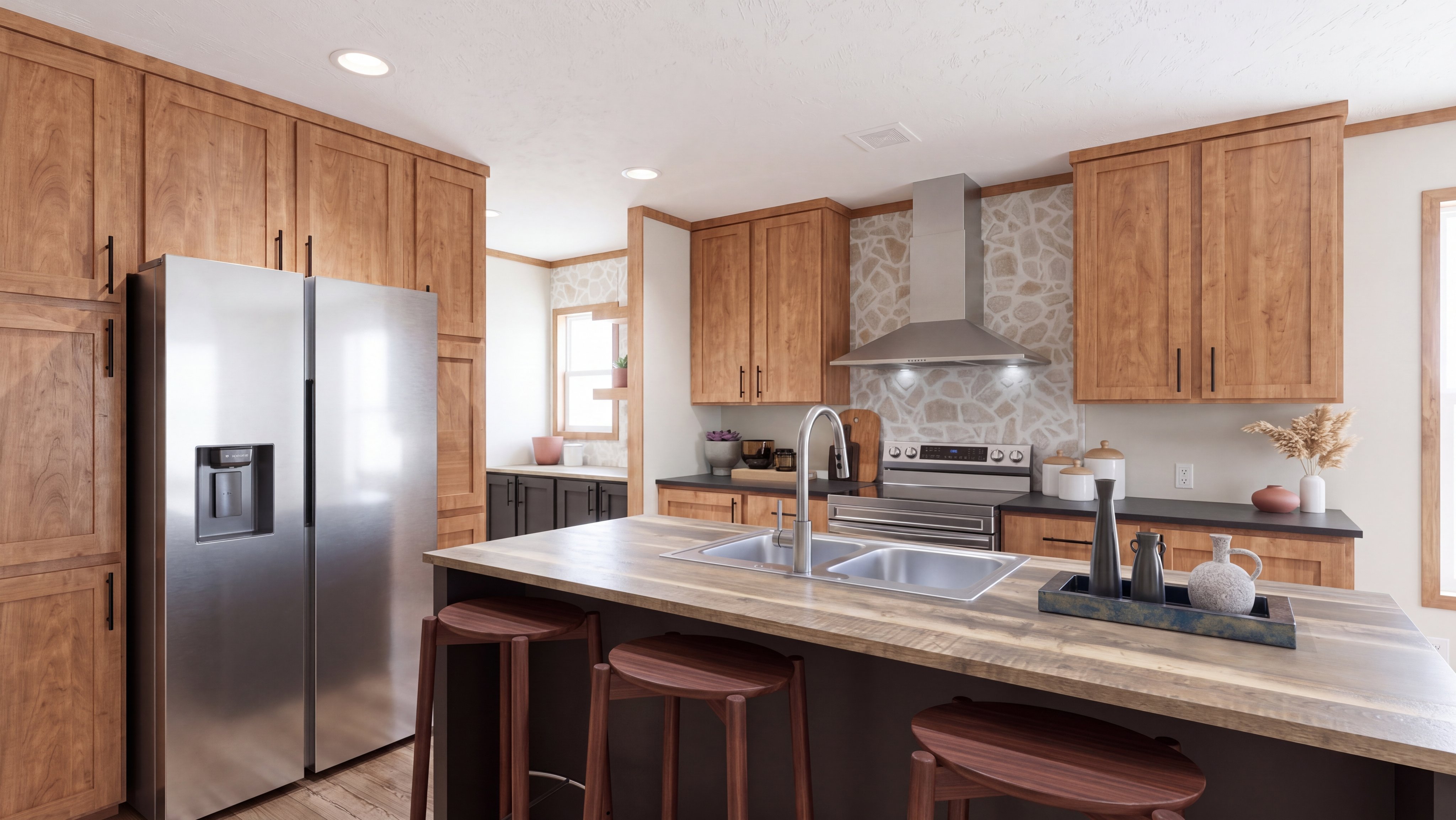 Kitchen rendering of the Tuscany home.