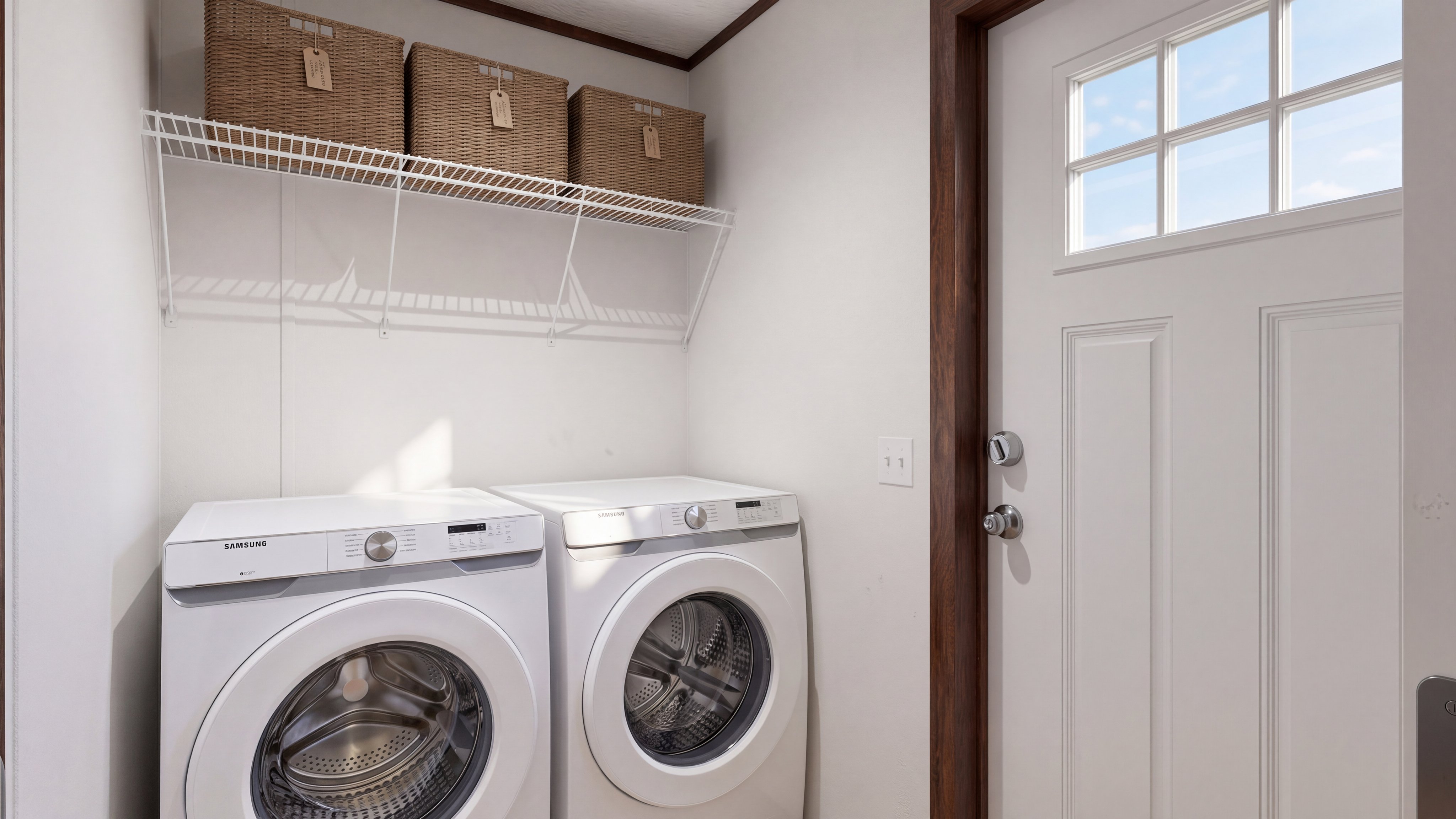 Utility room rendering of the Select 16723b home.
