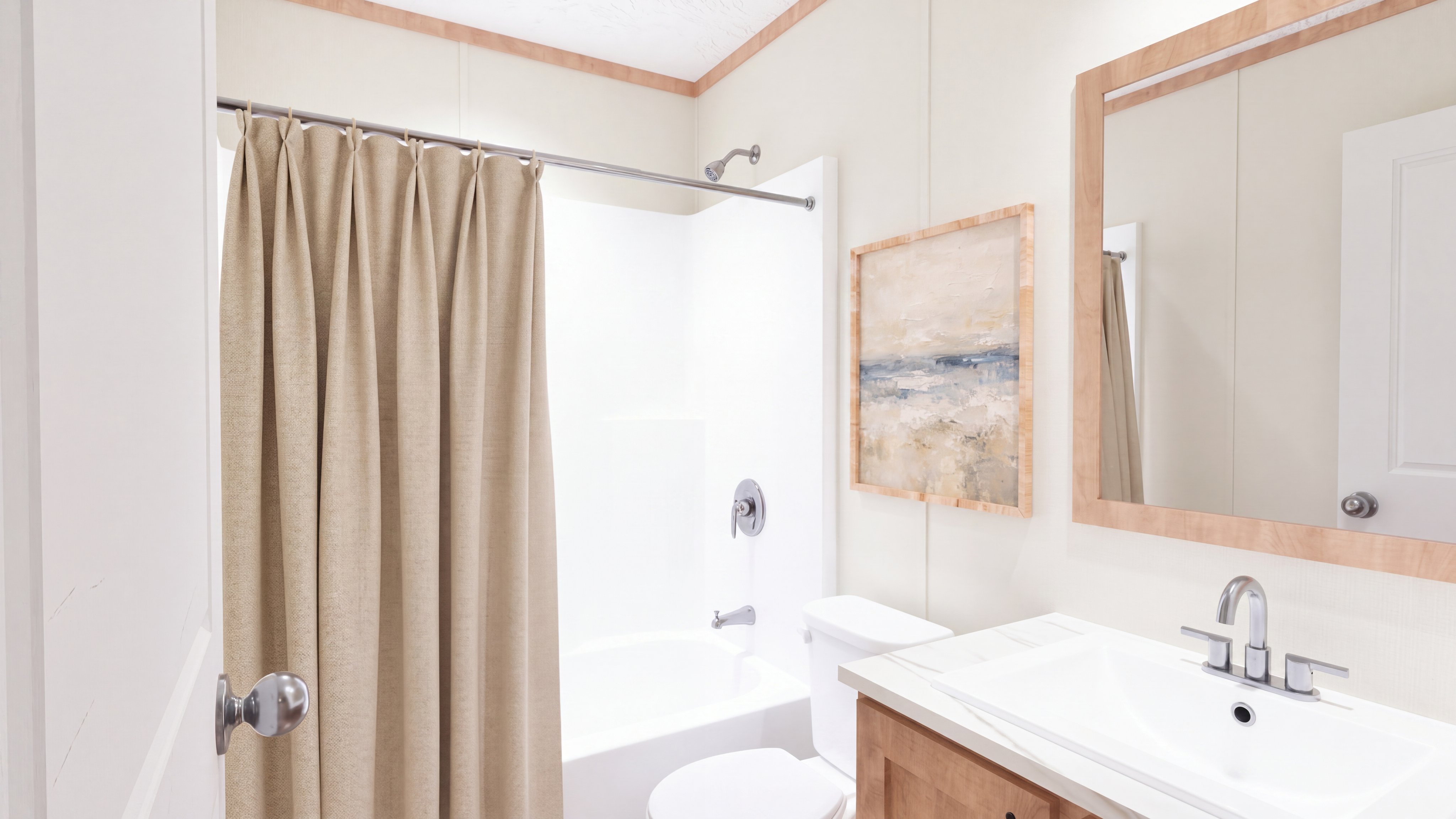 Guest bathroom rendering of the Sydney home.