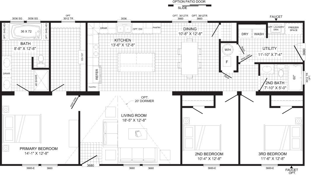 The Jefferson - Floor Plan 1