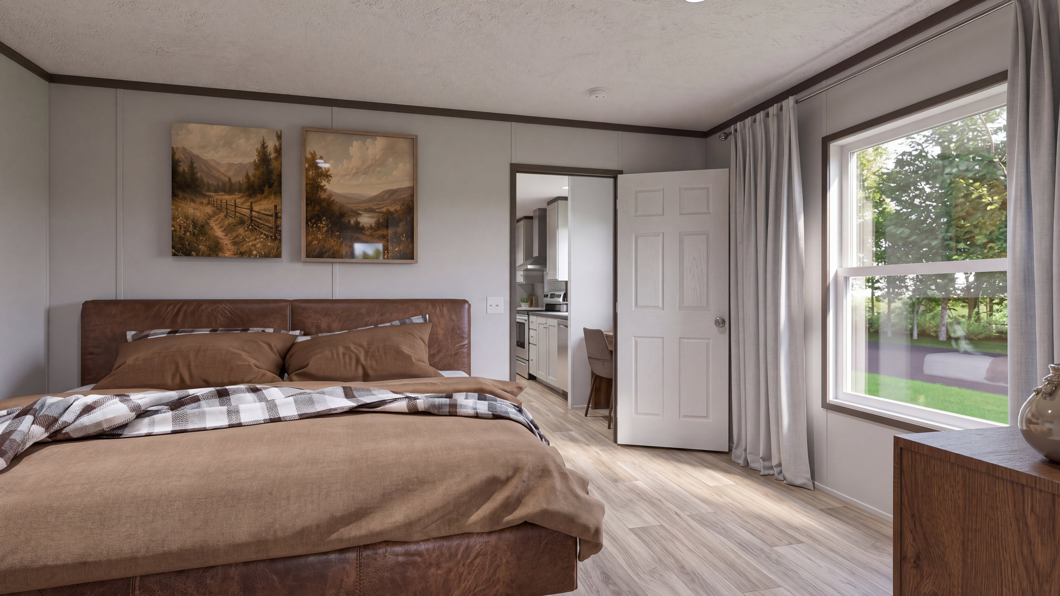 Primary bedroom rendering of the Desire home.