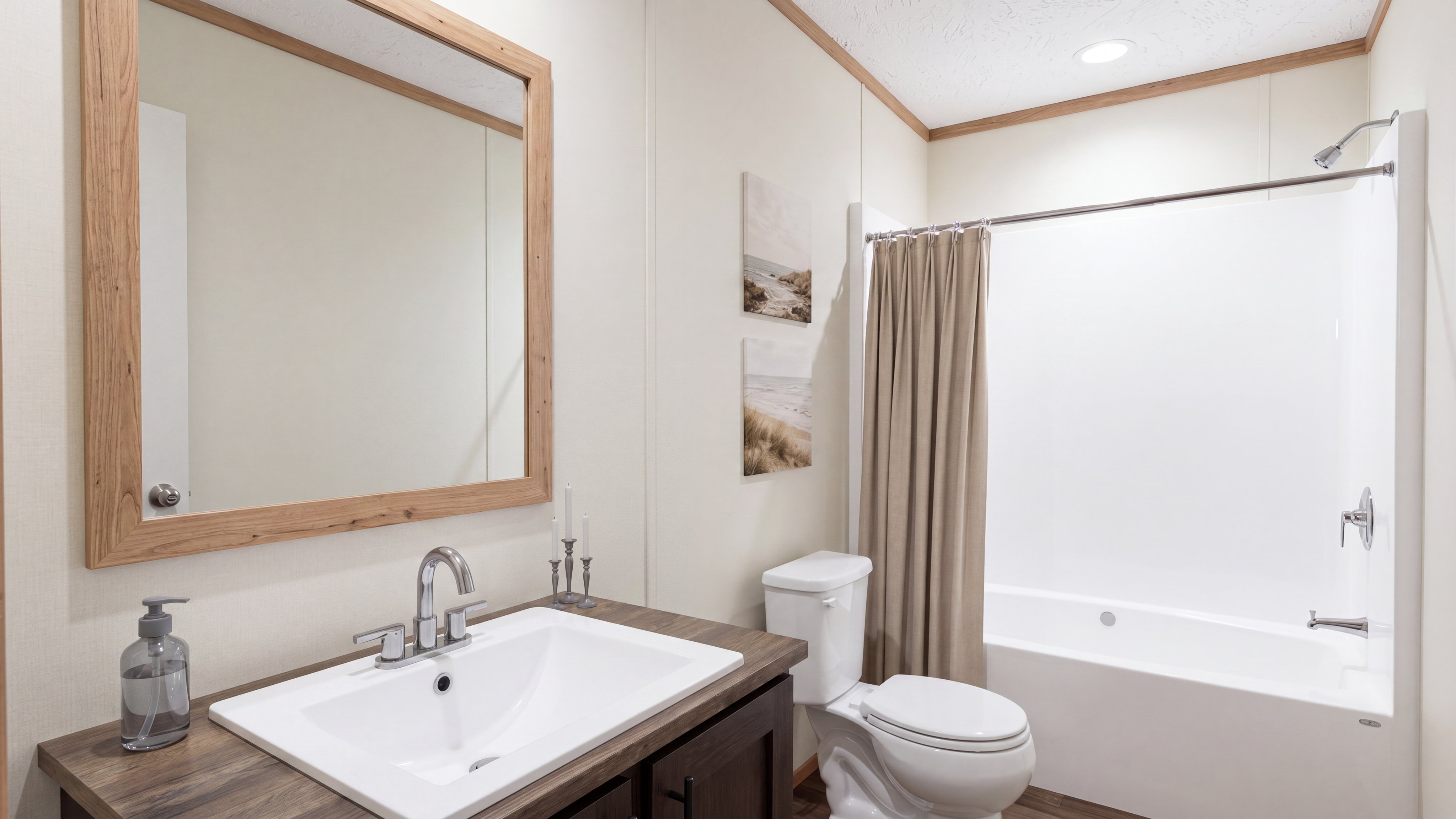 Guest bathroom rendering of the Everest home.