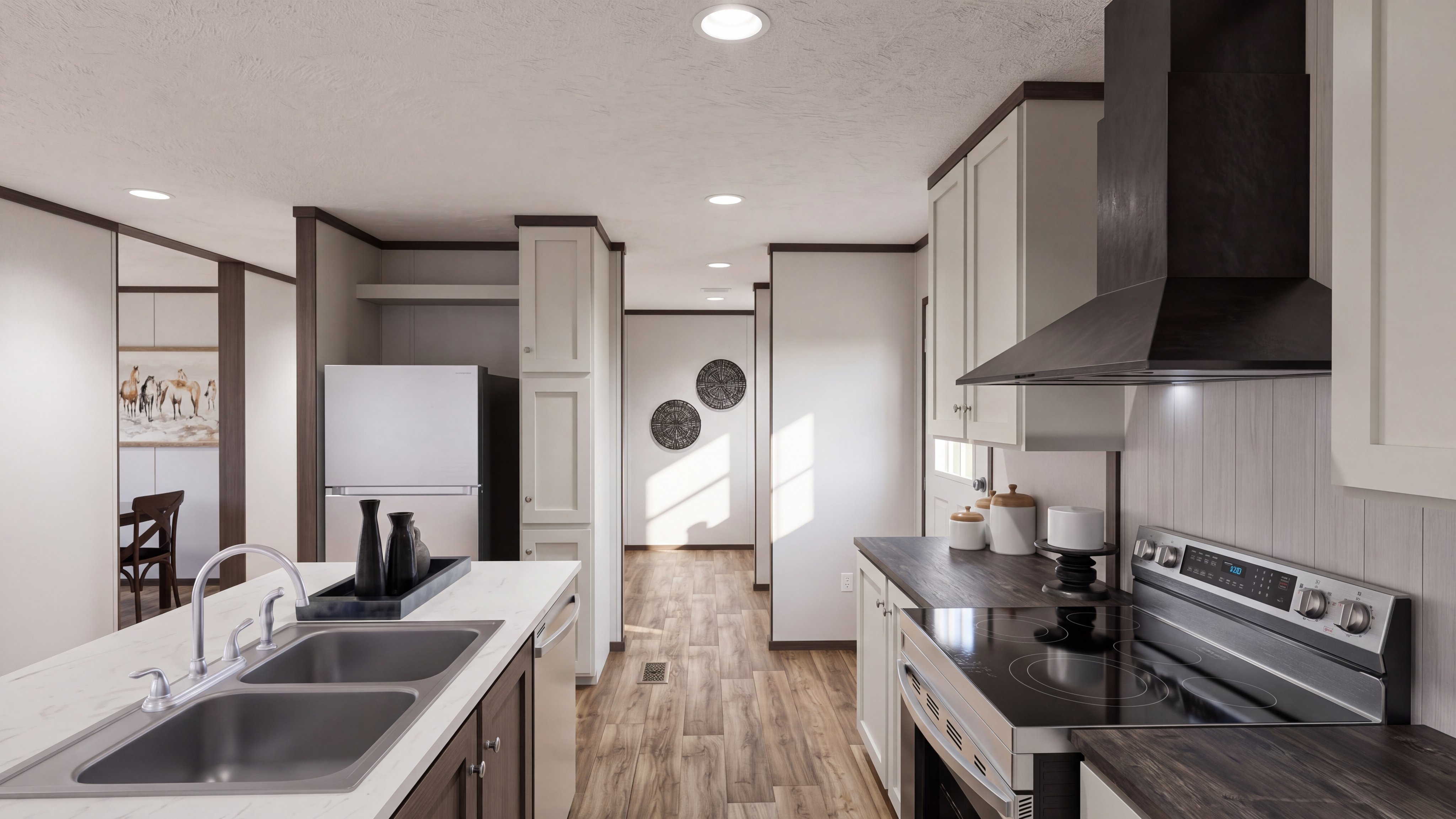 Kitchen rendering of the Discover home.