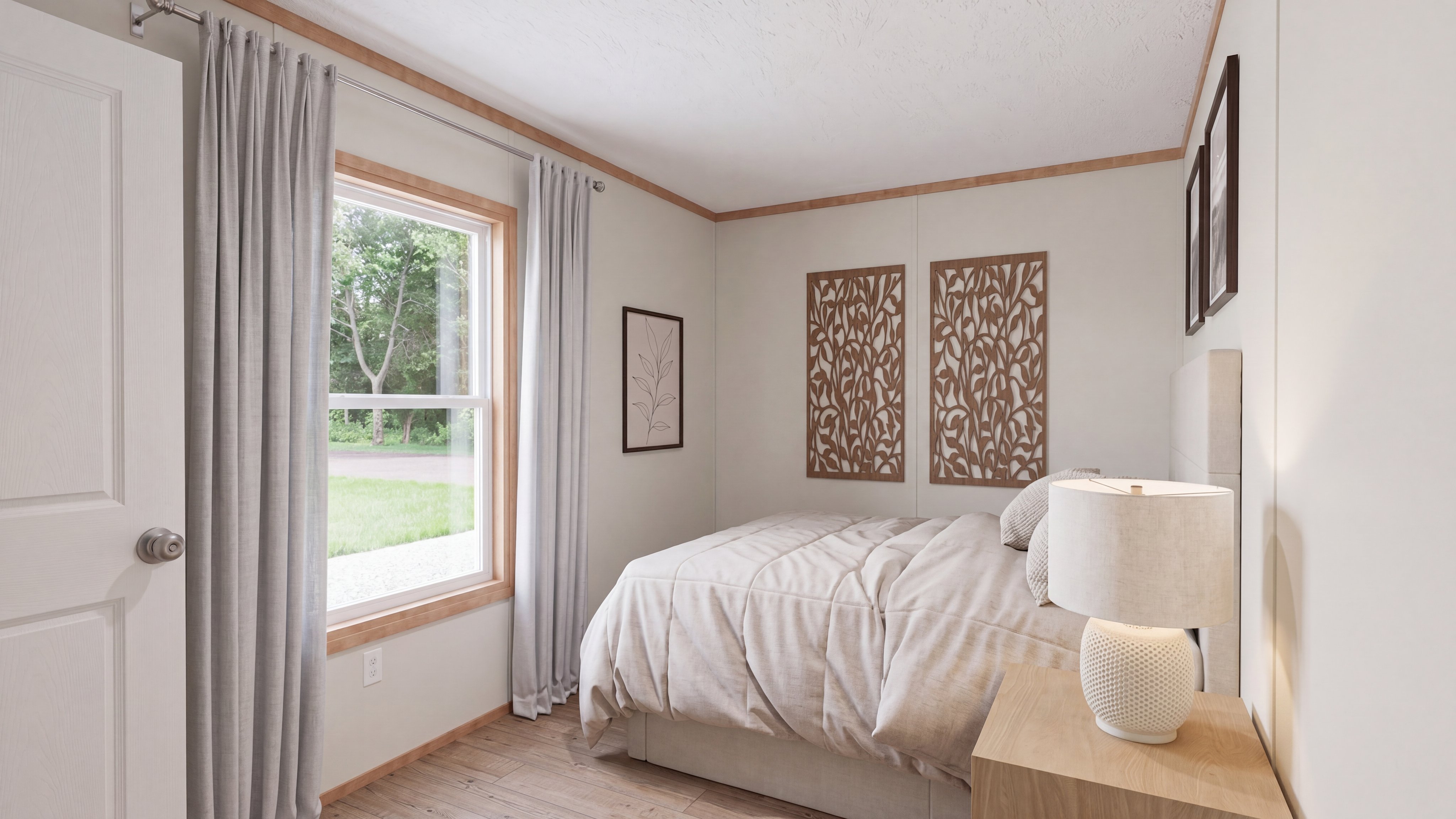 Bedroom rendering of the Tuscany home.