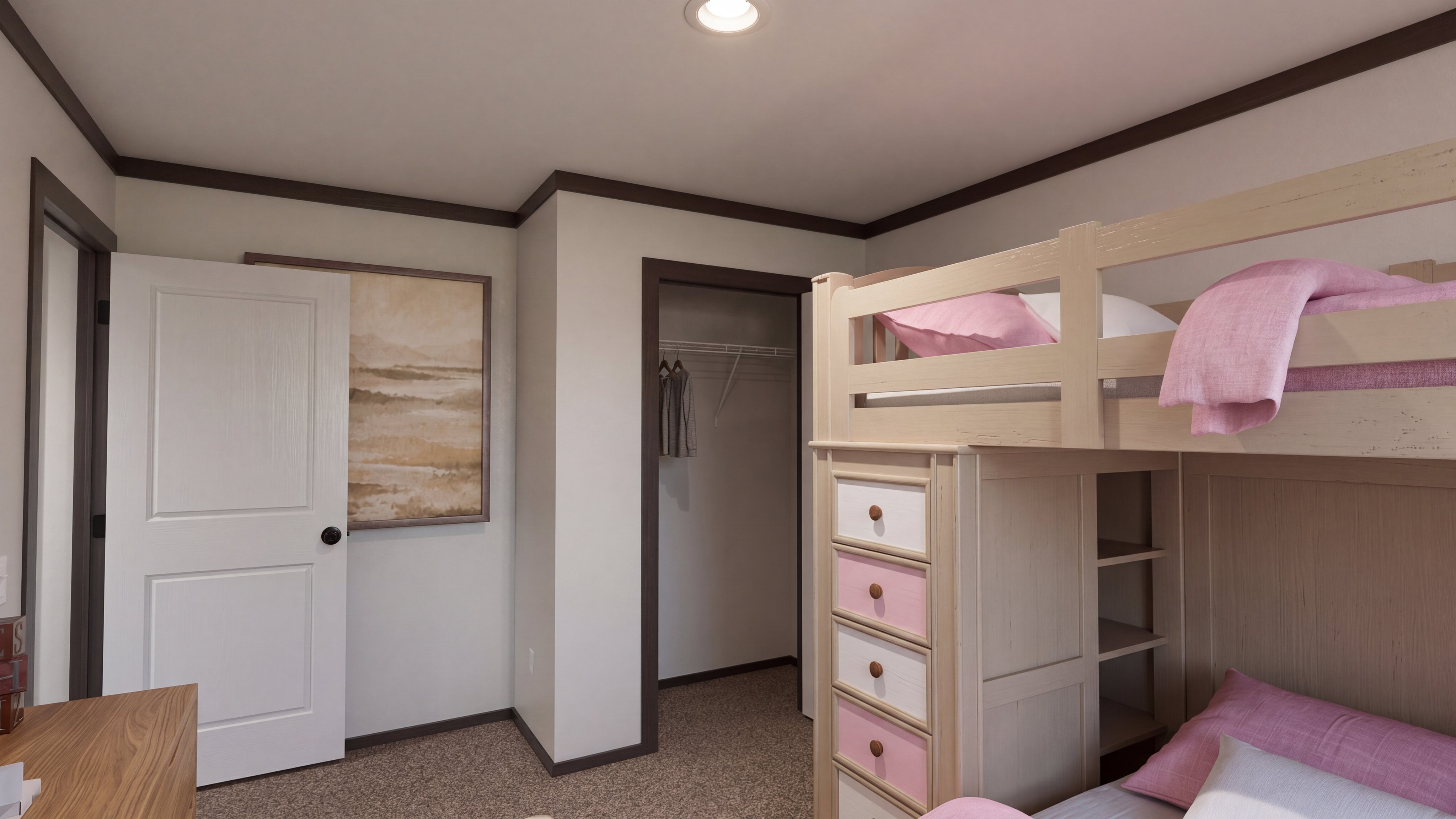 Bedroom rendering of the Boujee 2 home.