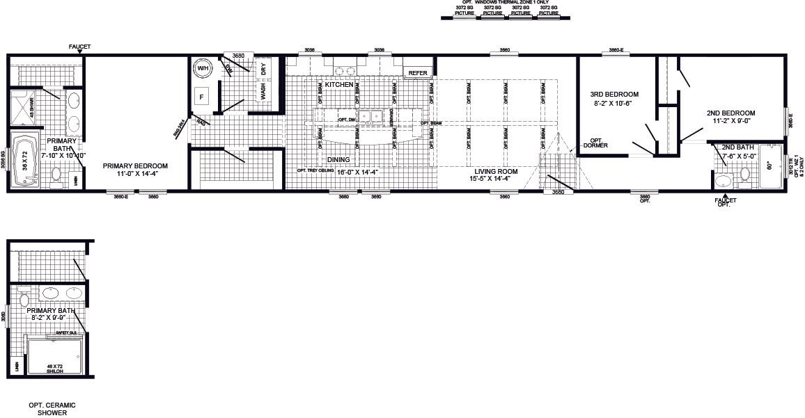 The Dewey - Floor Plan 1