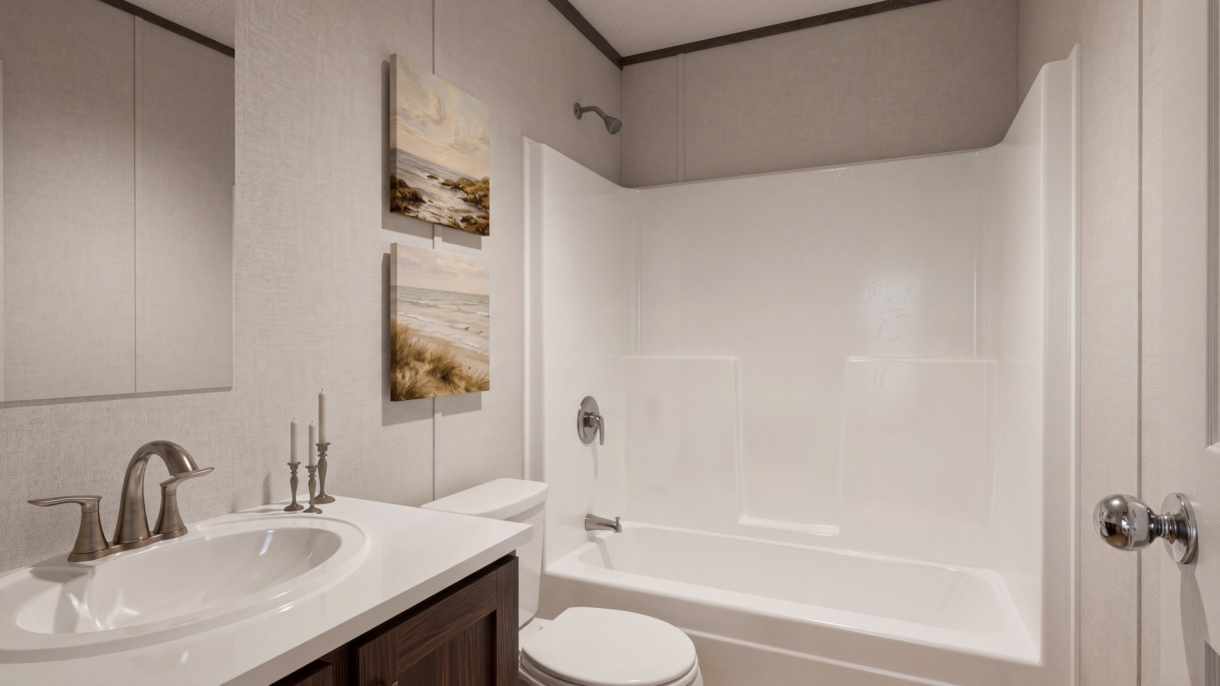 Guest bathroom rendering of the Colossal home.