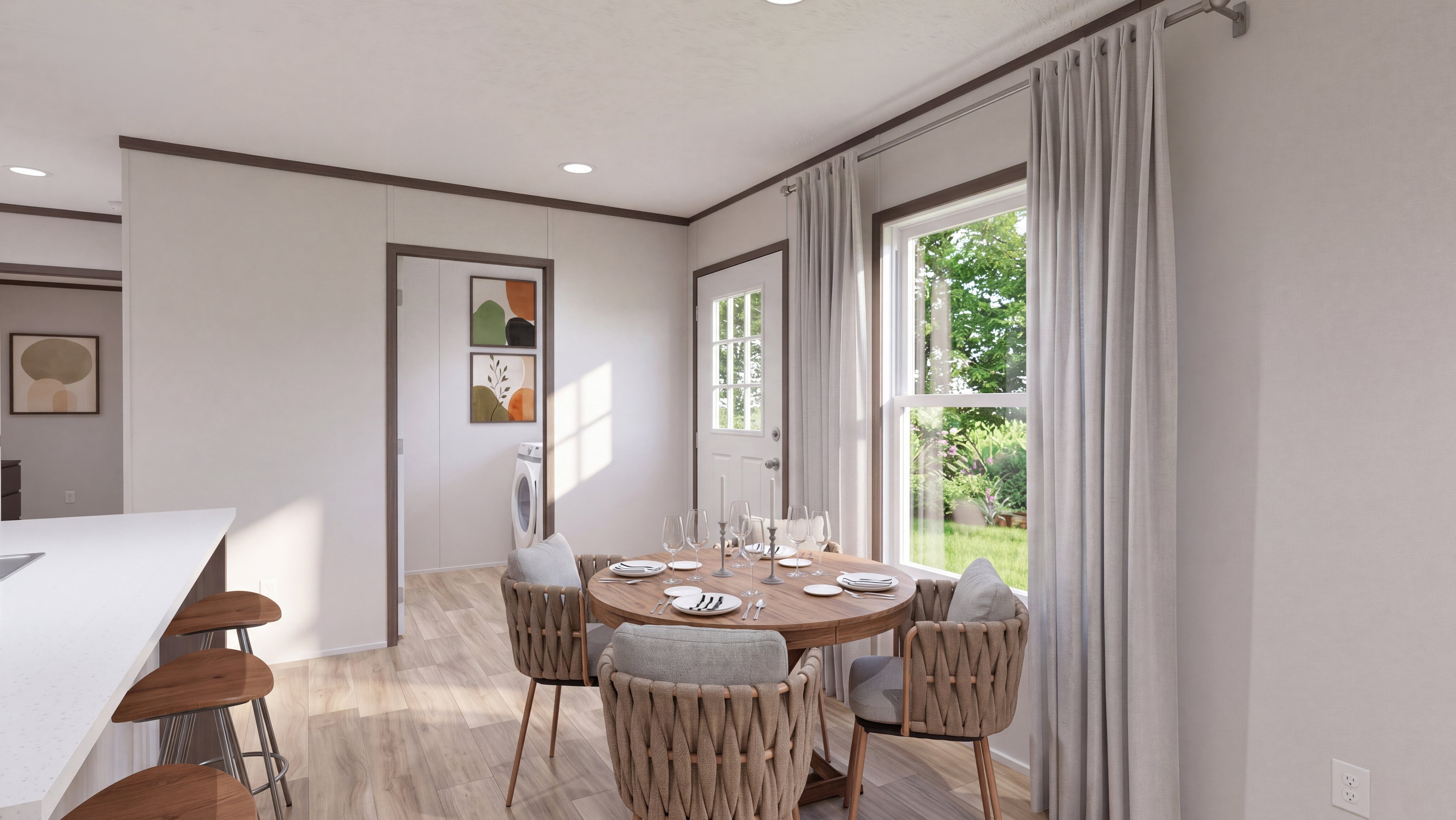 Dining area rendering of the Colossal home.
