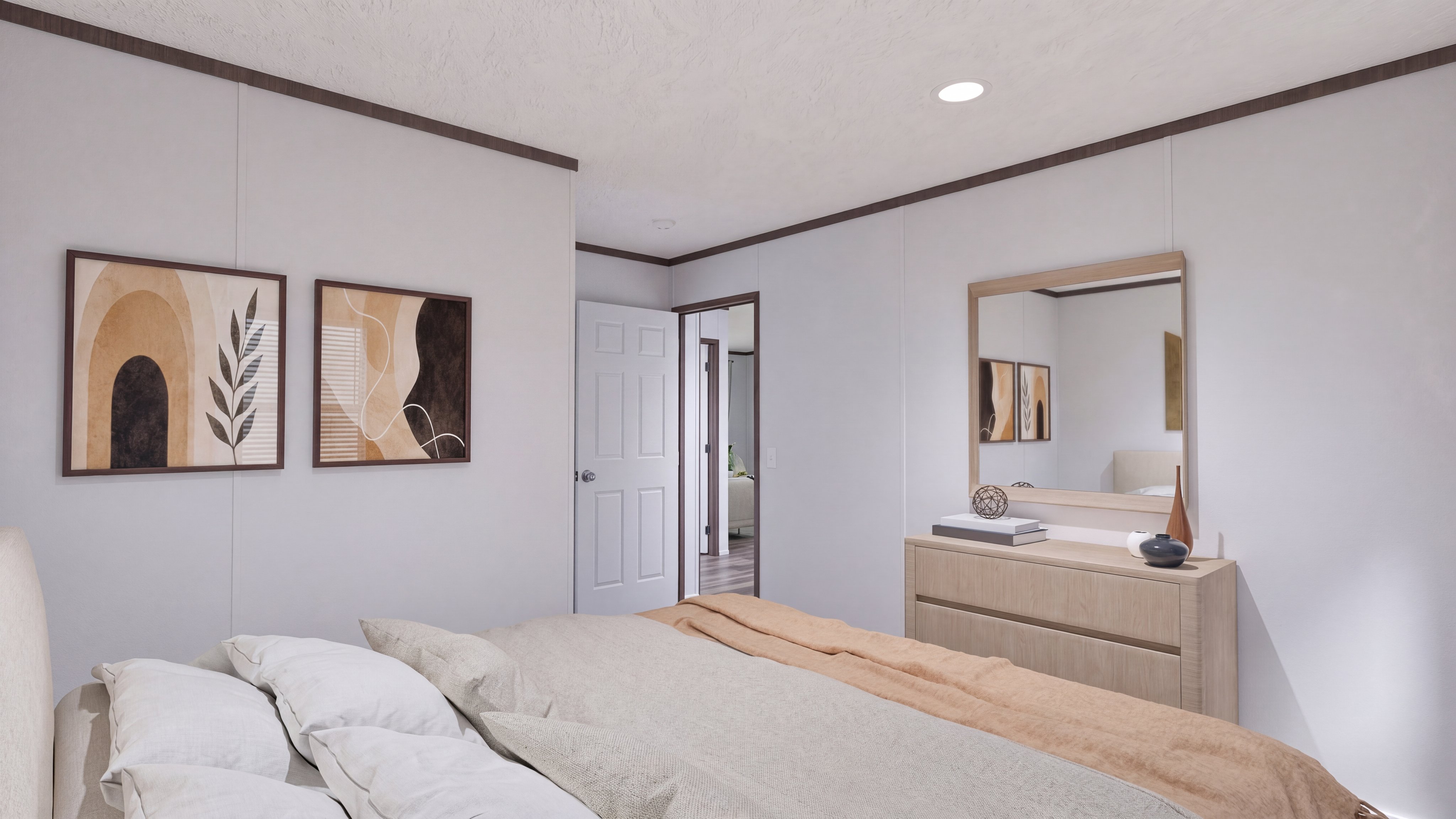 Bedroom rendering of the Empower home.