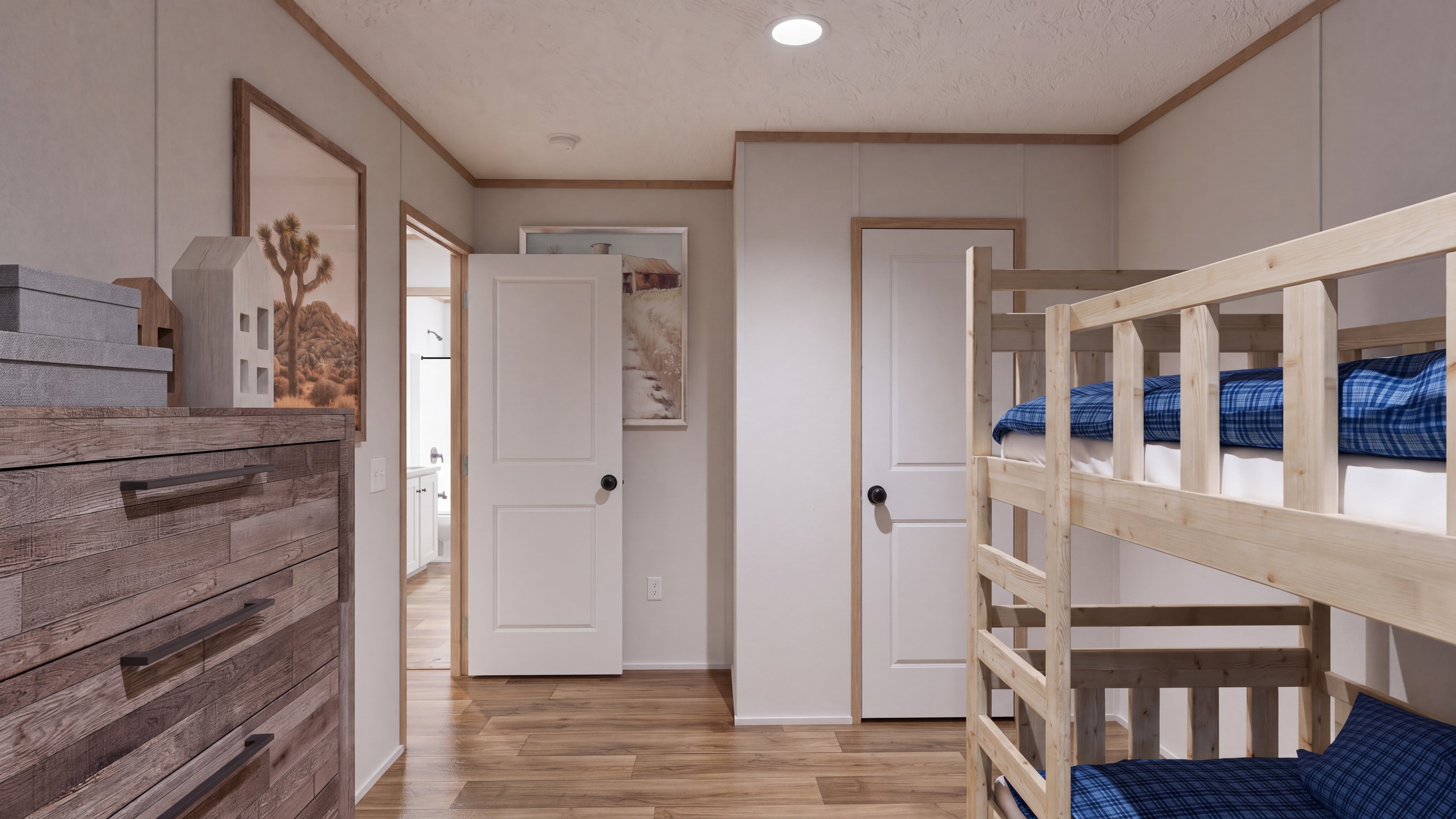 Bedroom rendering of the The Real Deal home.
