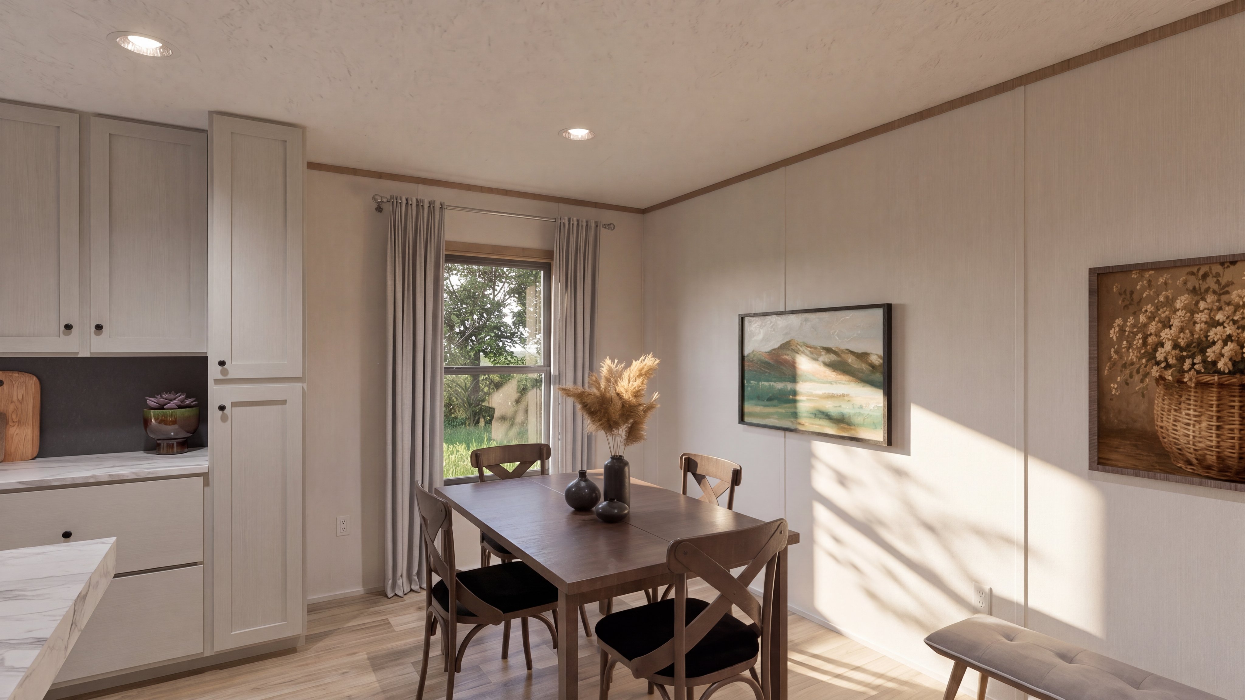 Dining area rendering of the Anatolia Xl home.