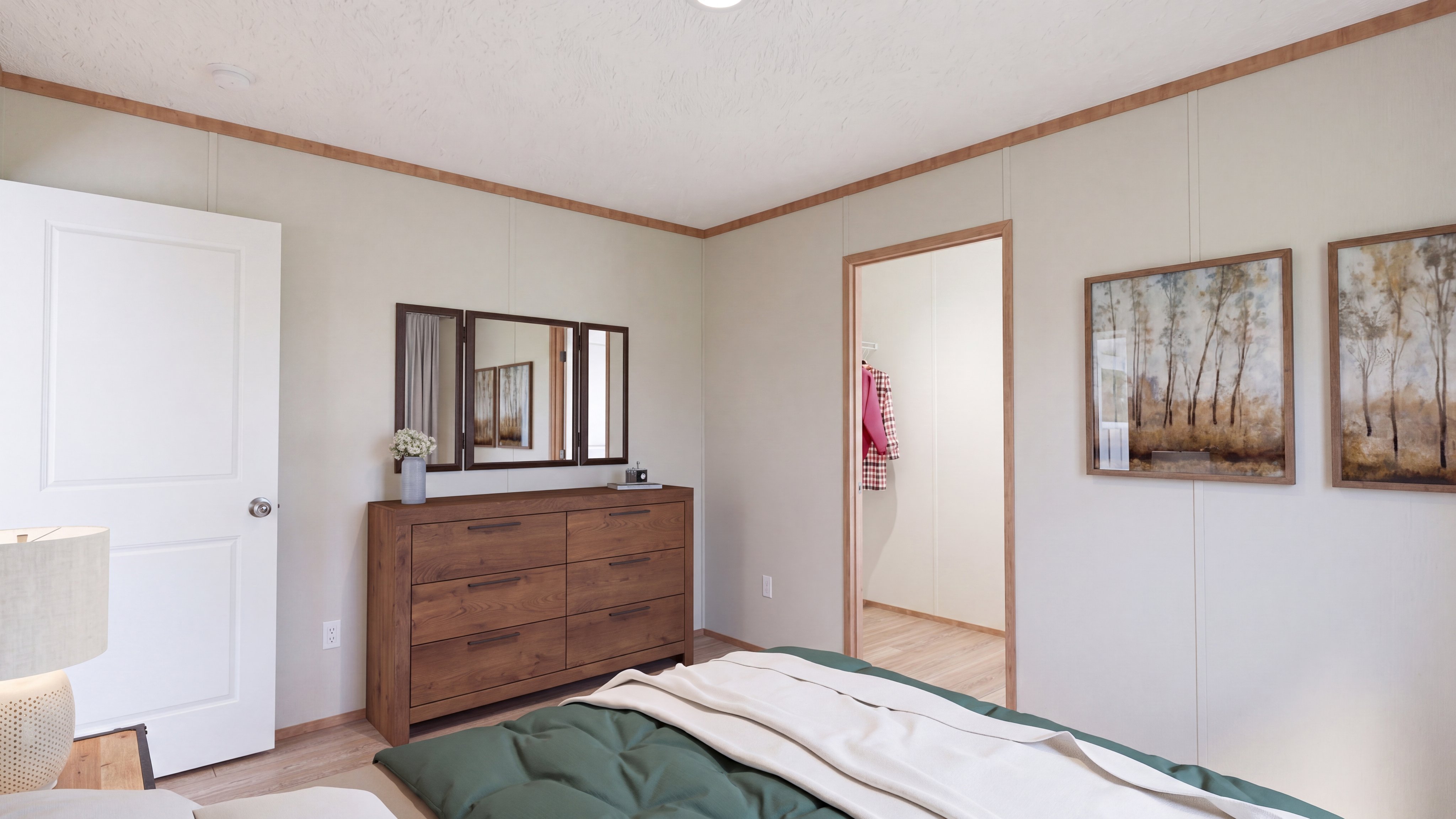 Bedroom rendering of the Sevier home.