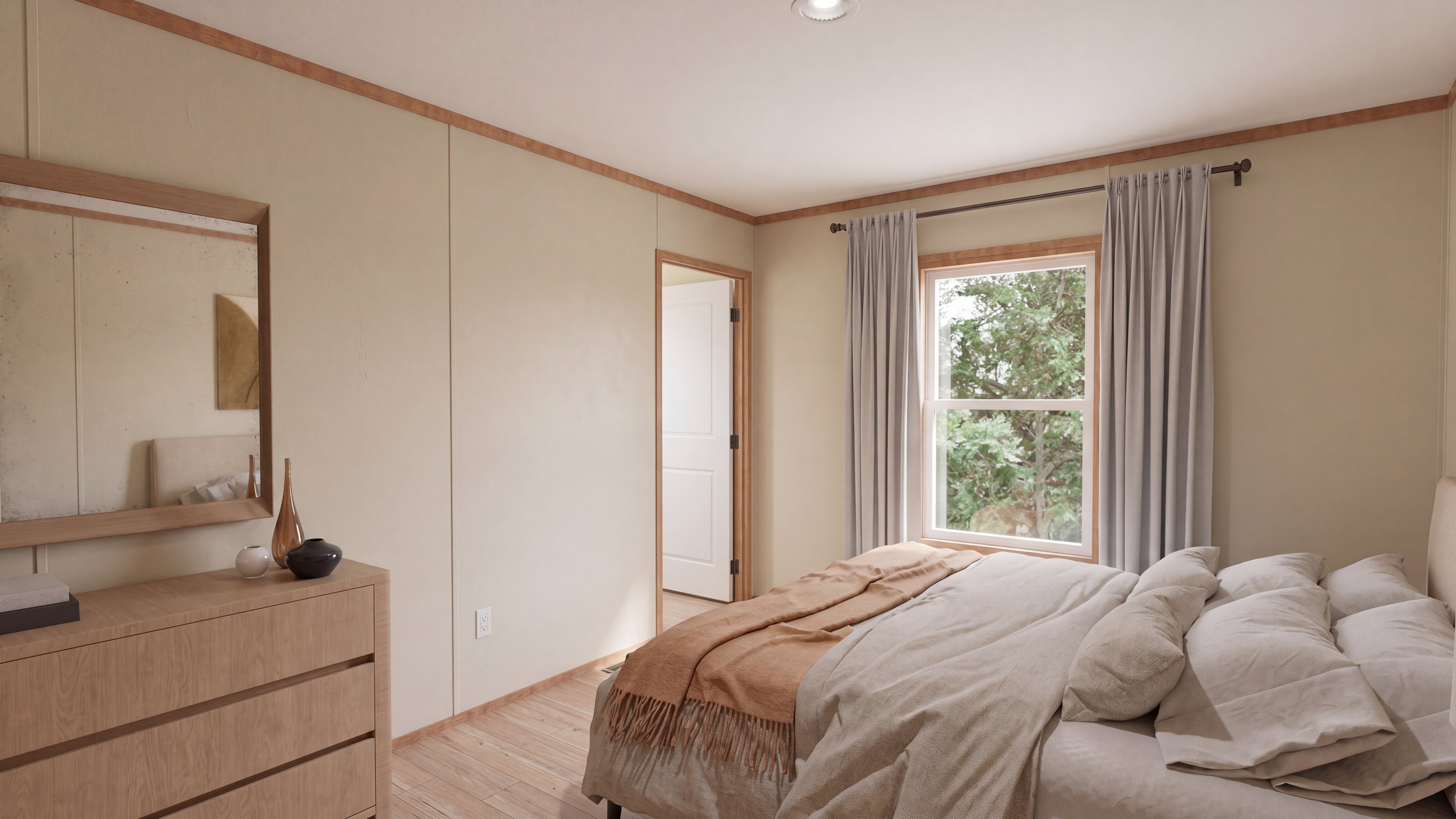 Bedroom rendering of the Rio home.