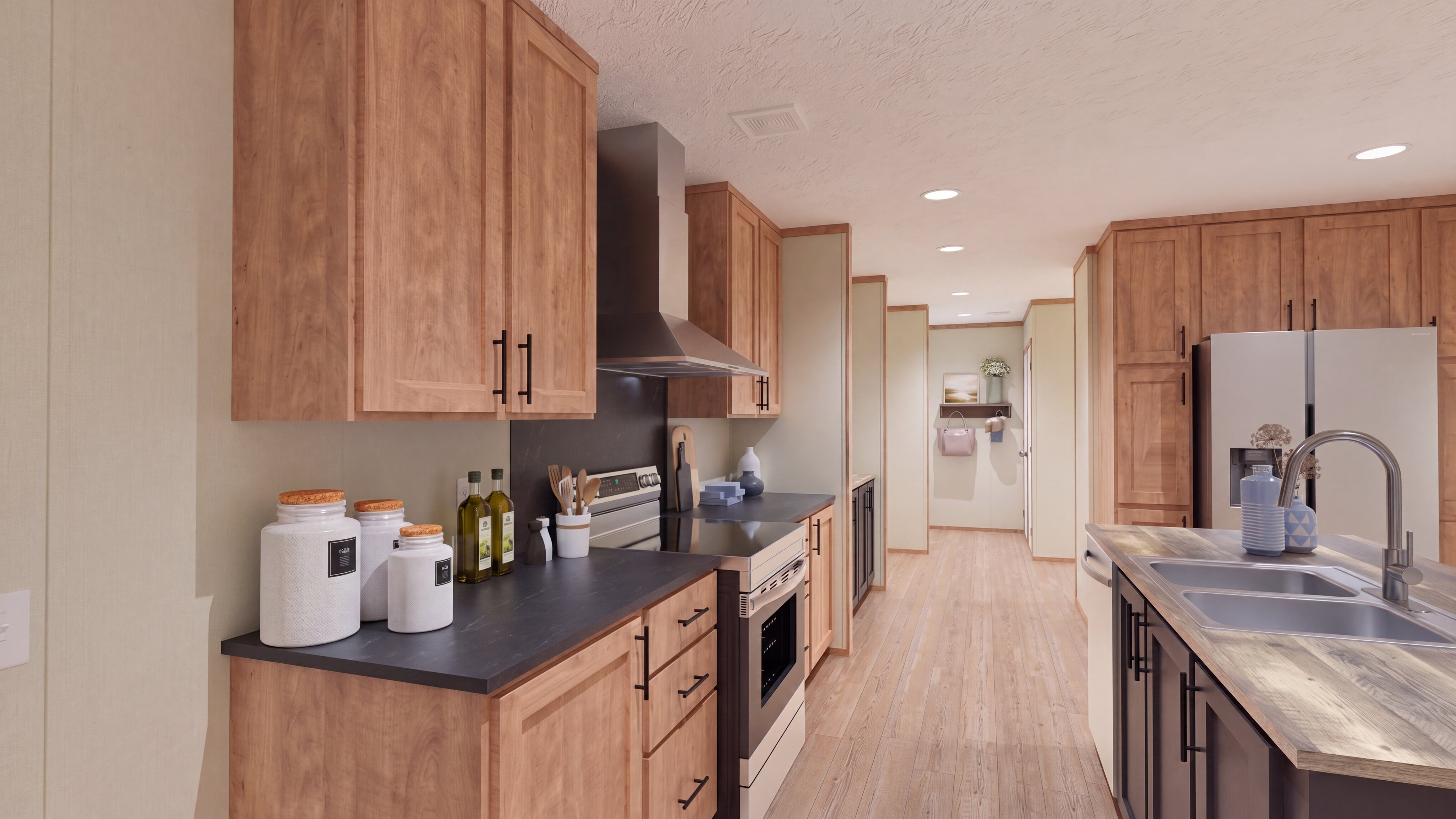 Kitchen rendering of the Snowcap home.