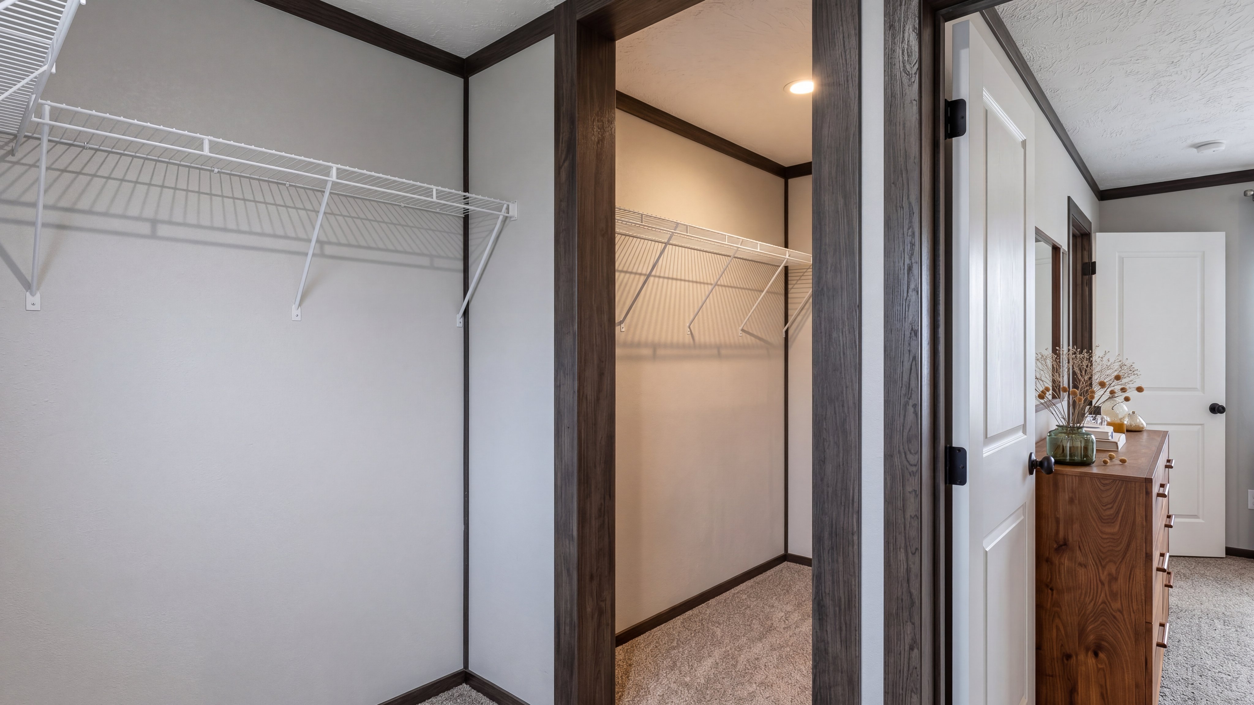 Primary bedroom closet rendering of the Boujee 56 home.