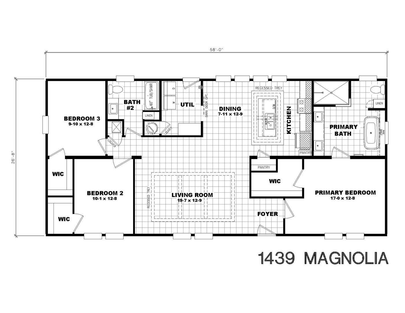 1439 Magnolia - Floor Plan 1