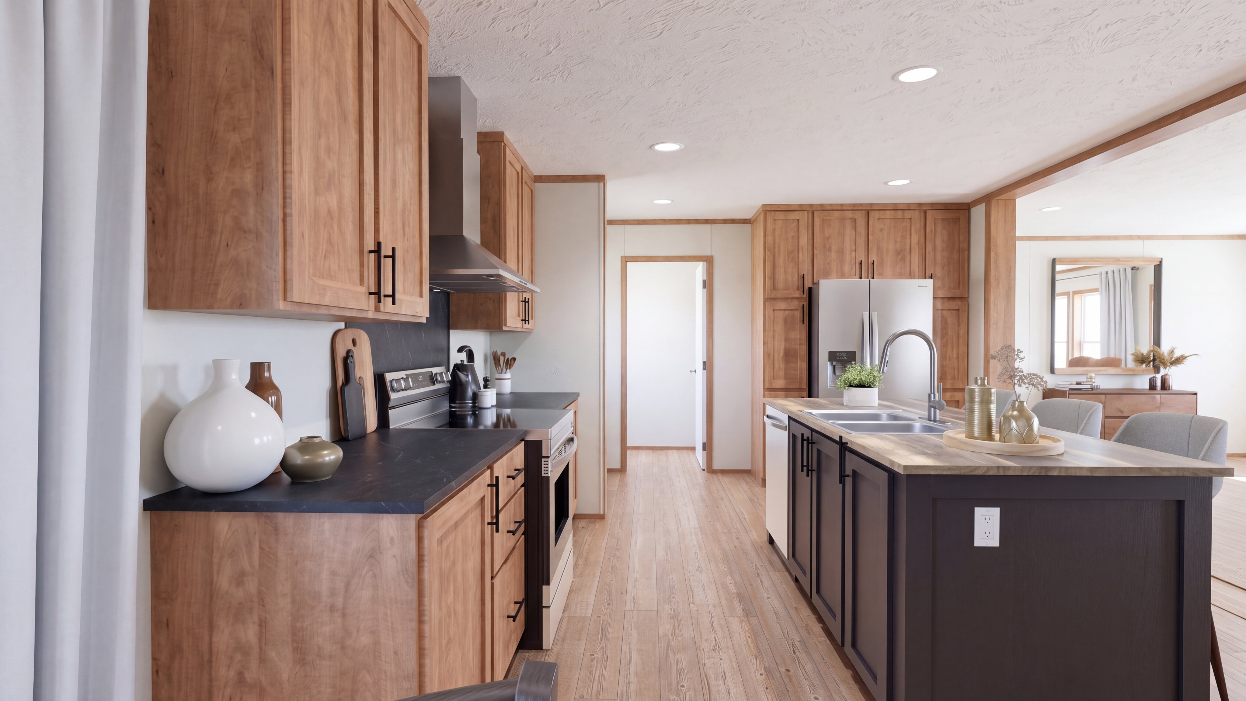 Kitchen rendering of the Sevier home.