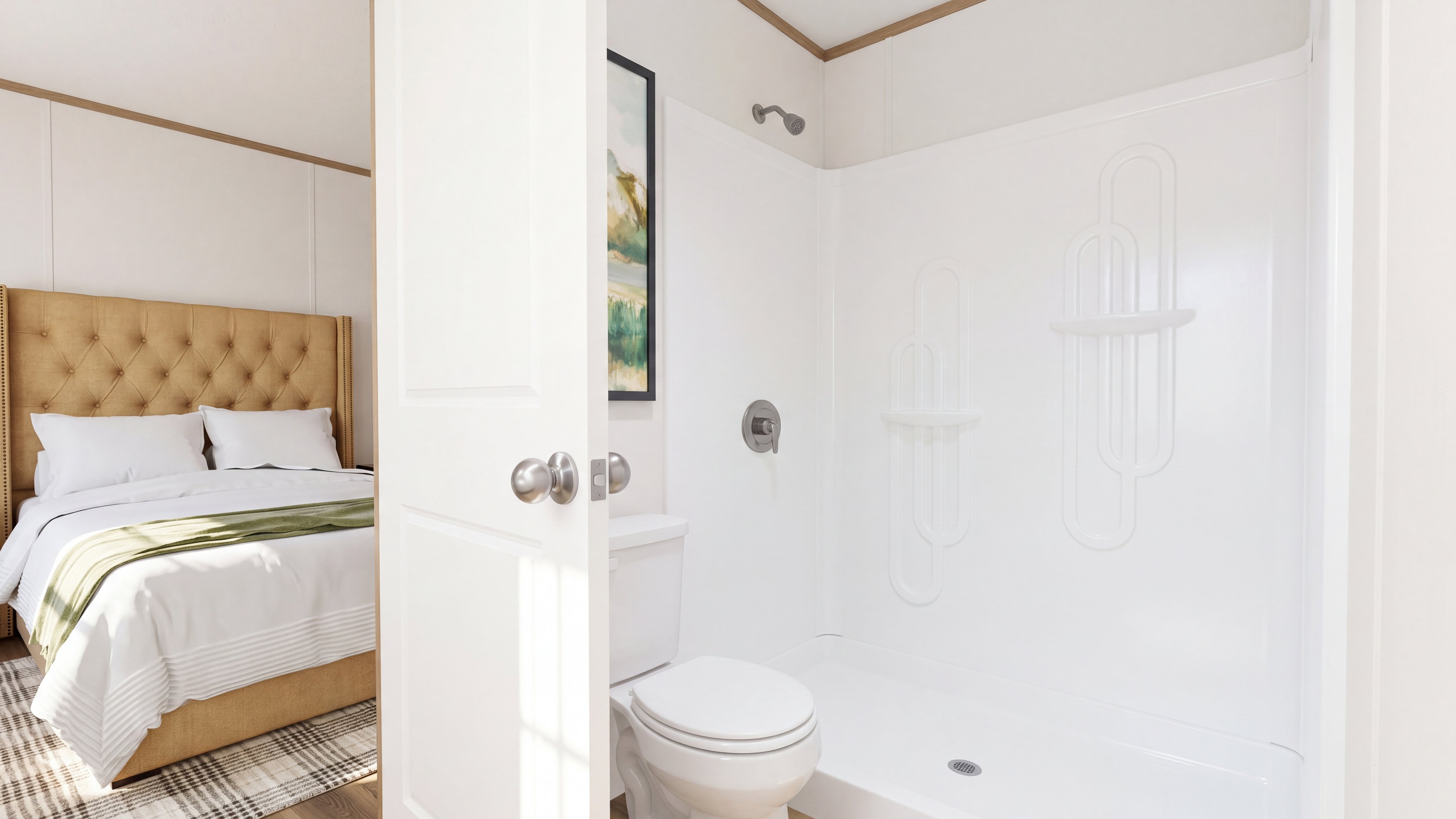 Primary bathroom rendering of the Select home.