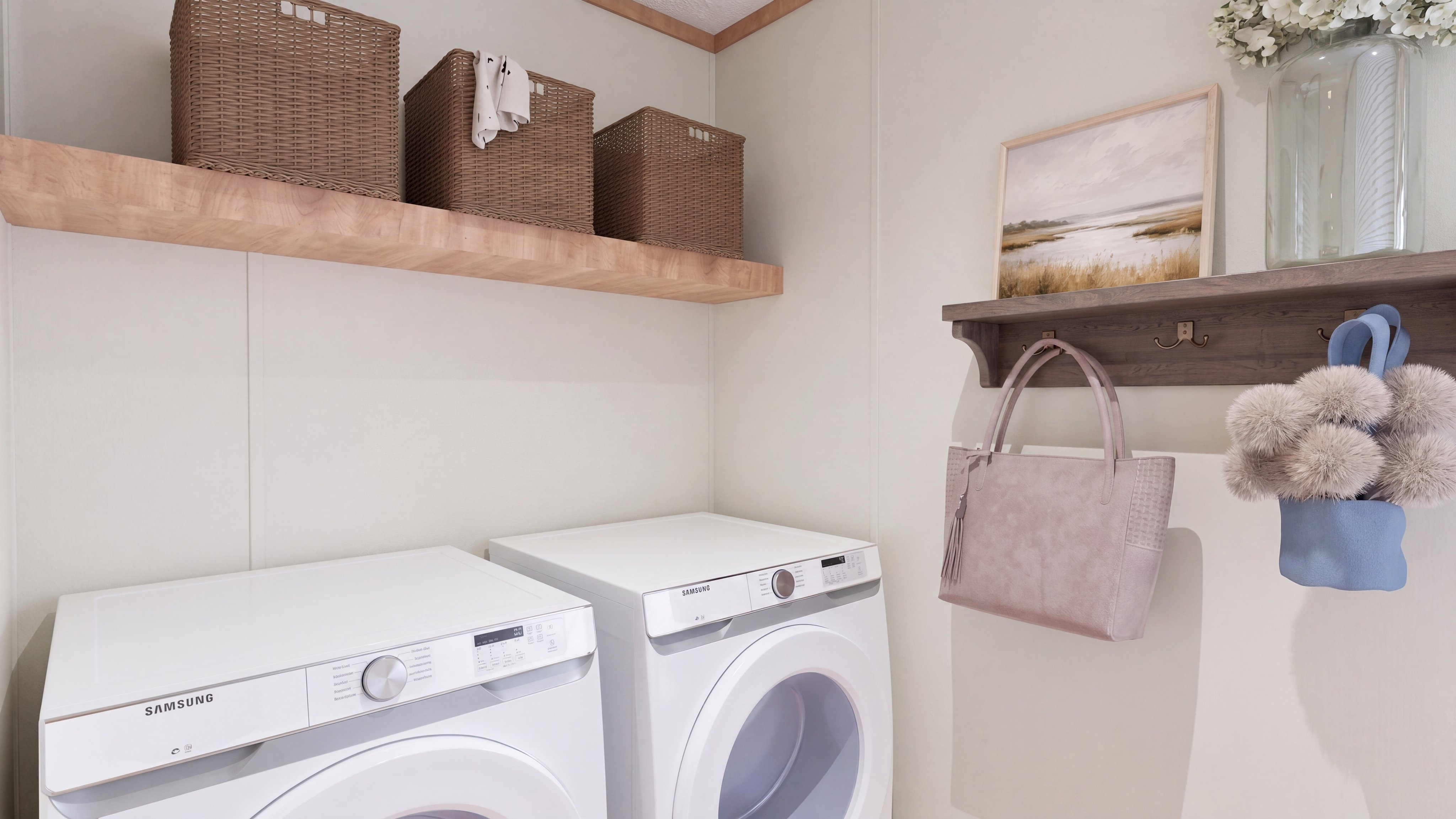Utility room rendering of the Snowcap home.