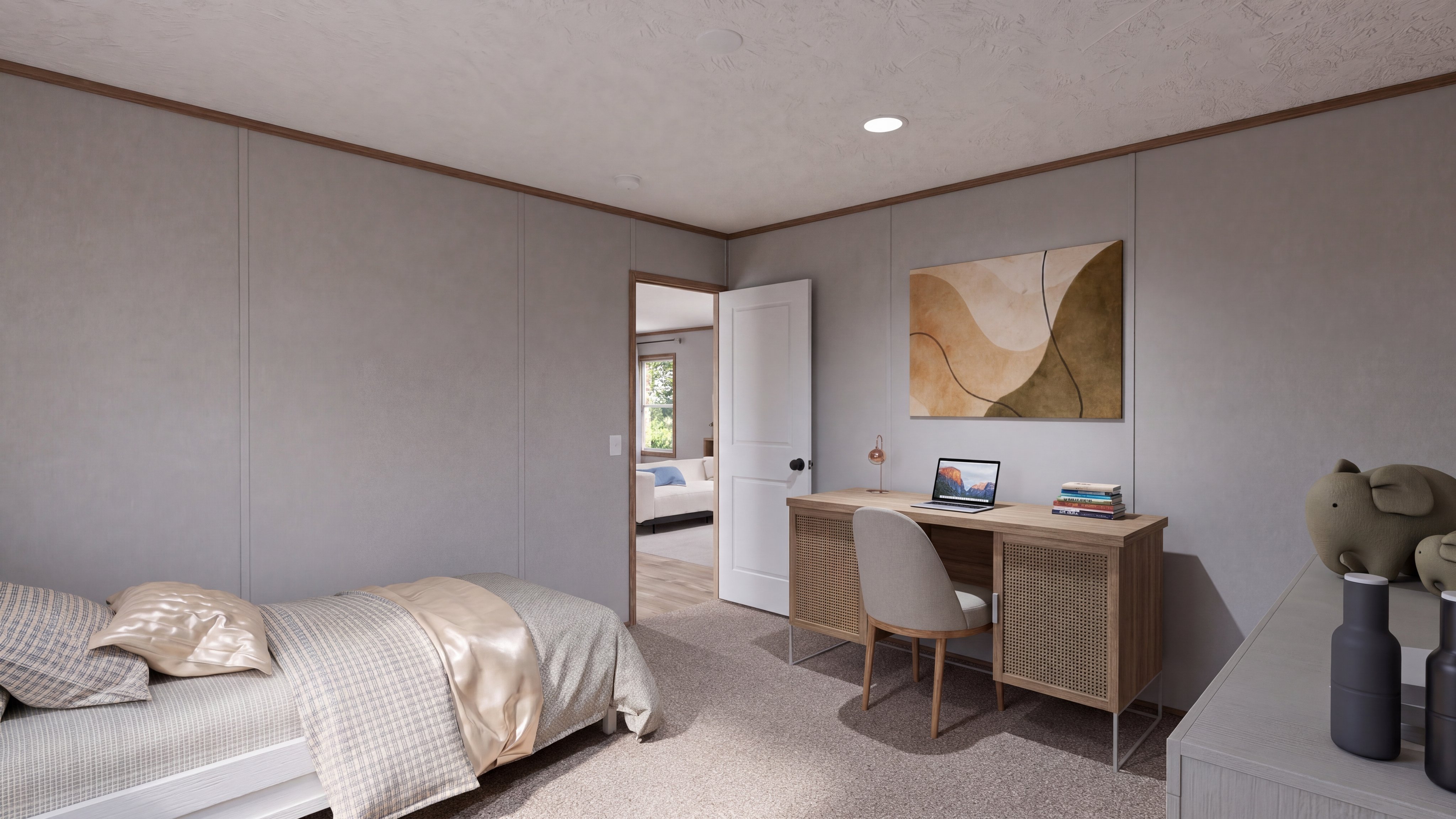 Bedroom rendering of the The Choice home.