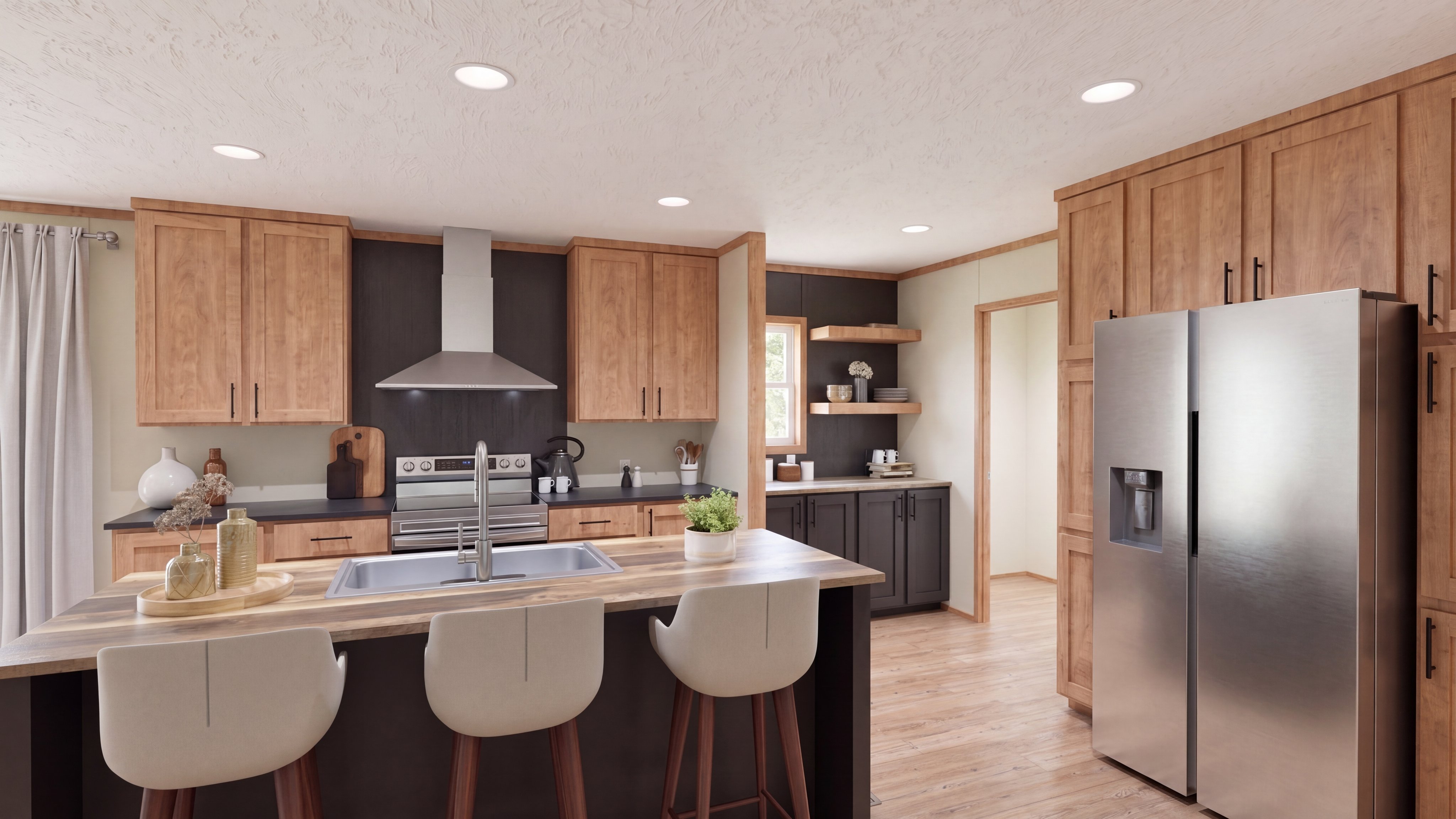 Kitchen rendering of the Sevier home.
