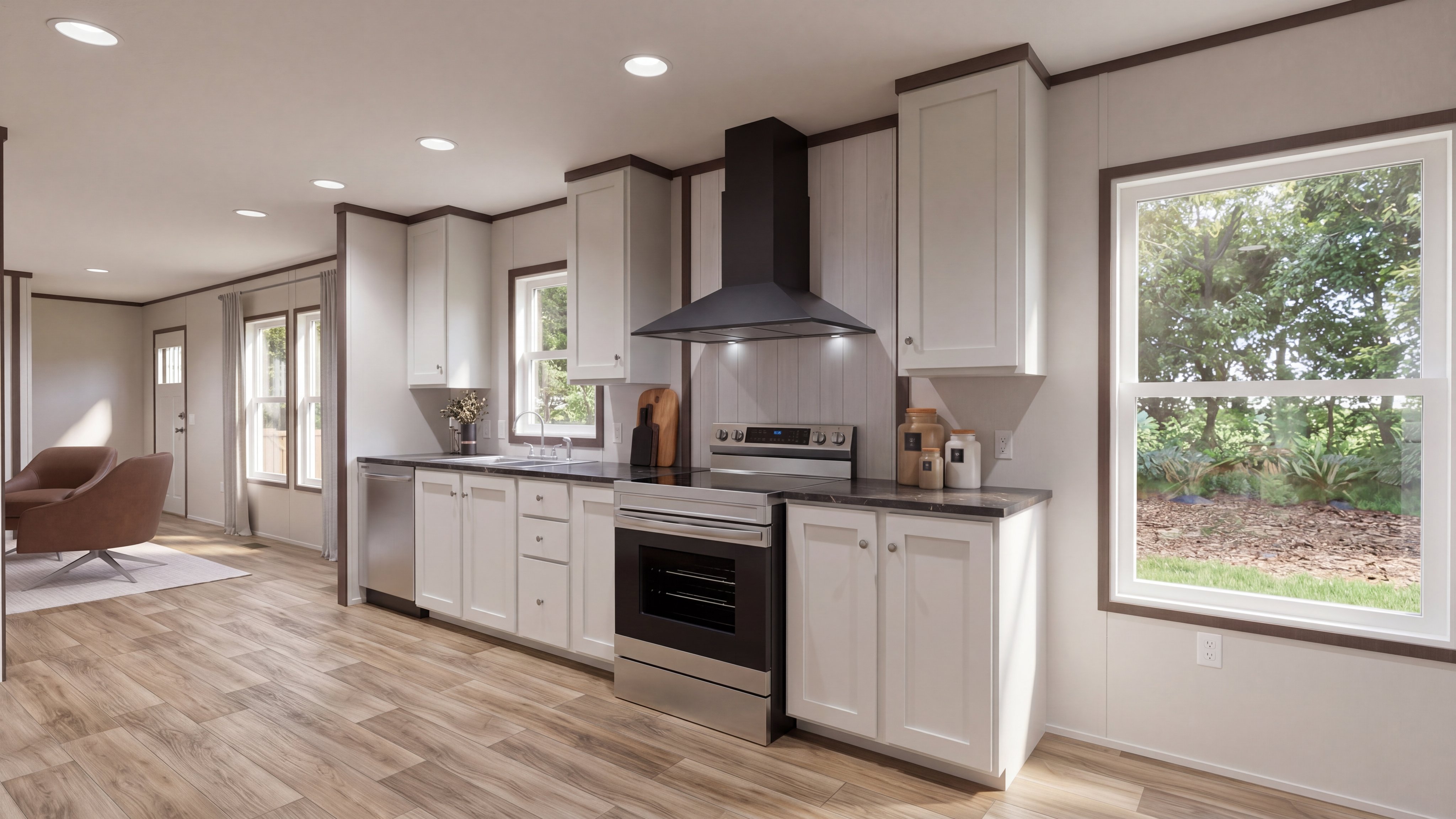 Kitchen rendering of the Grand 3 Br home.