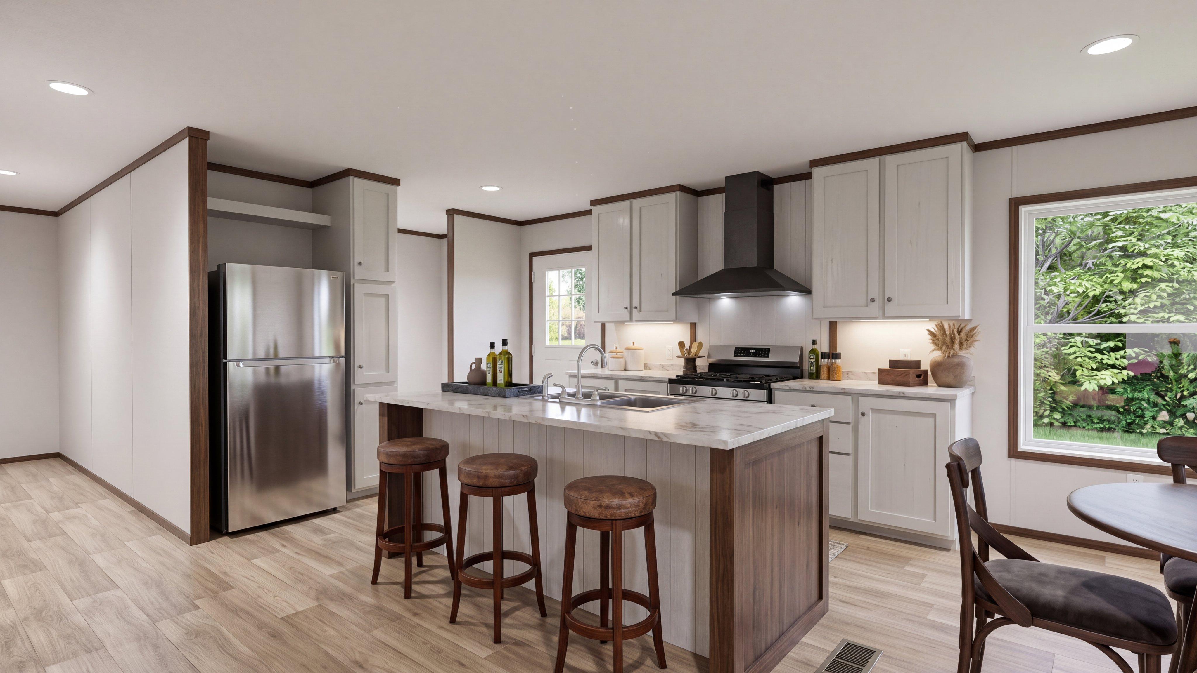 Kitchen rendering of the Discover home.