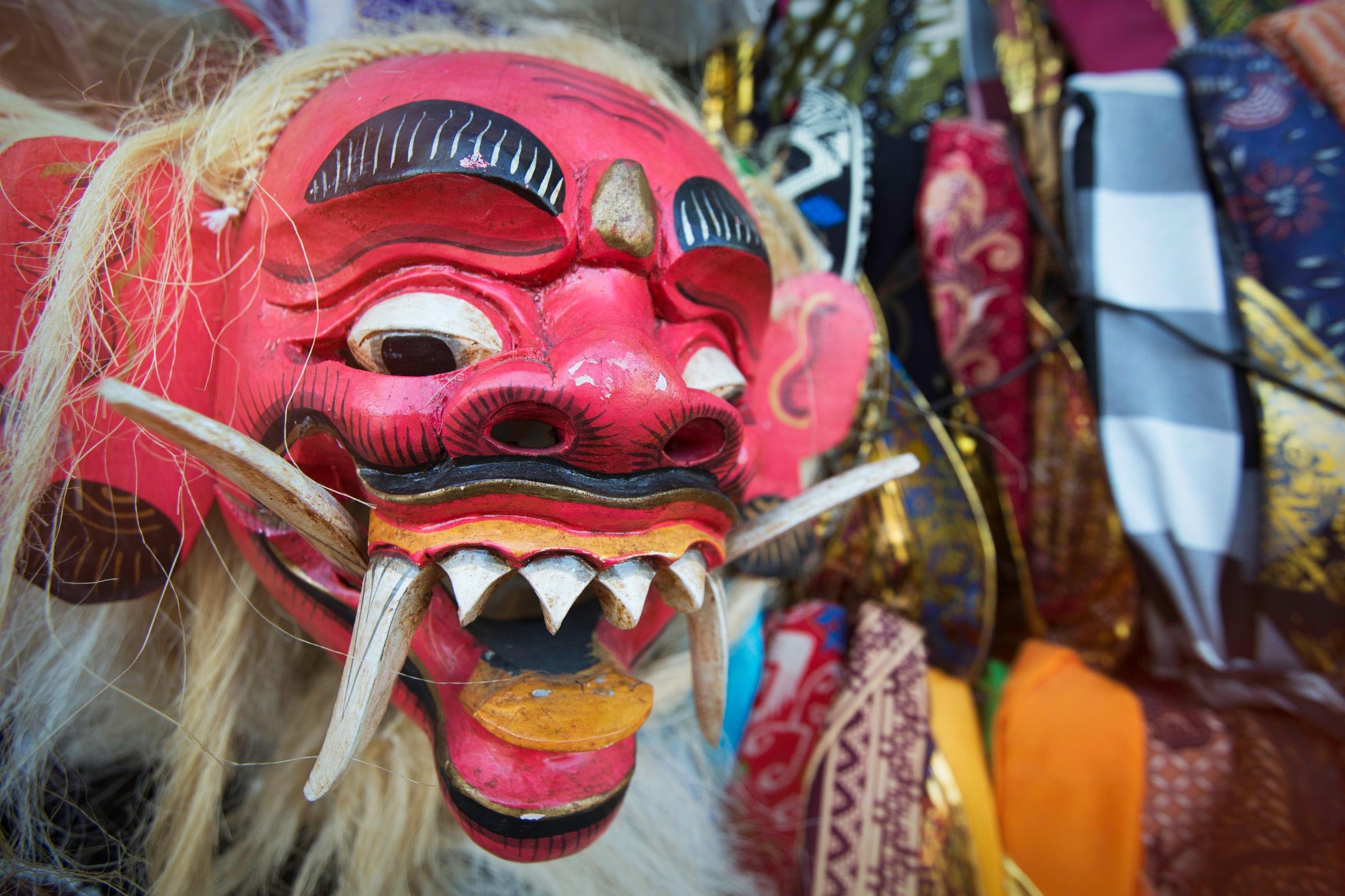 Indonesia Bali Ubud Market Wooden Carving