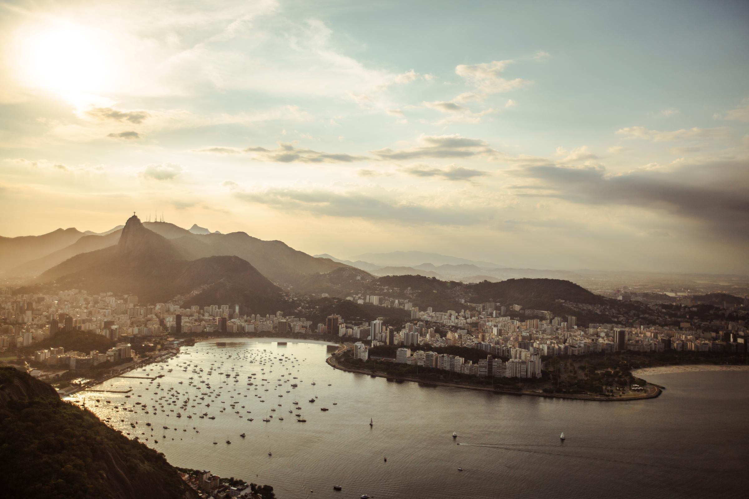 Brazil Rio de Janeiro Sunset Vista
