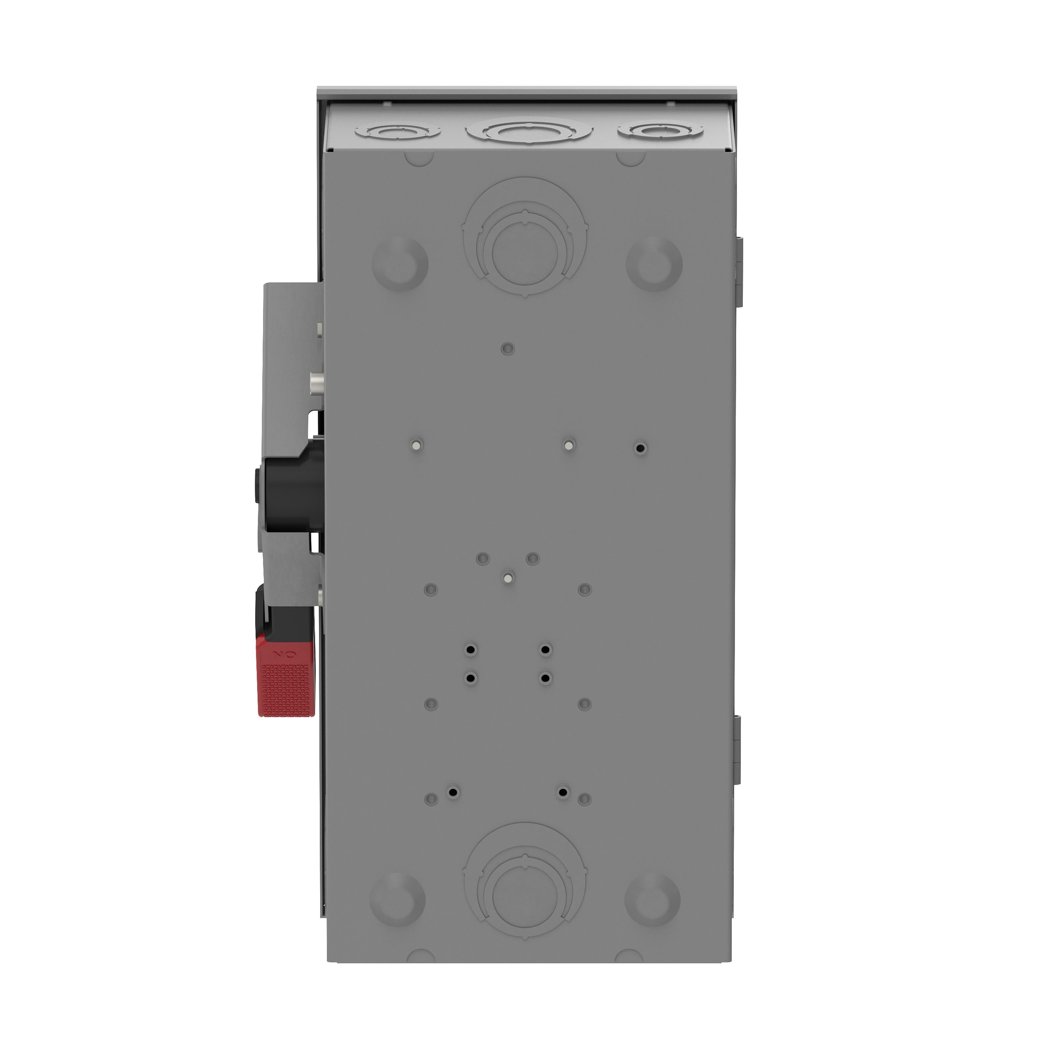 Picture of VH362N - Safety switch, VisiPacT, heavy duty, fused, viewing window, NEMA 1, 600V, 60A, 3 pole, neutral installed