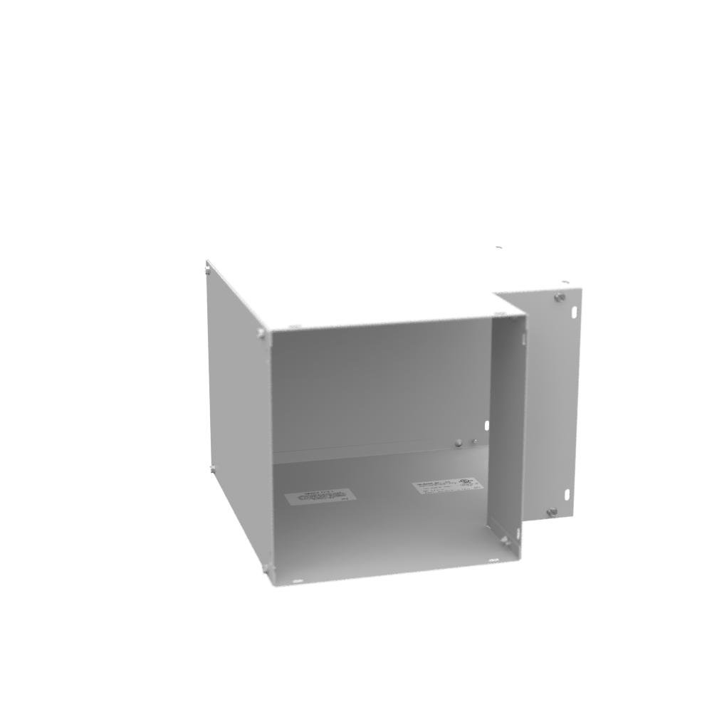 1010L90C - 14X10x14 Wireway Elbow 90 Corner ANSI 61 Gray Steel