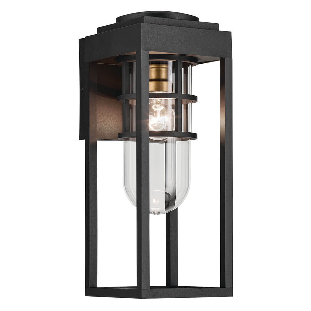 KIC 59138BKT, Hone Outdoor Wall Light Clear Glass