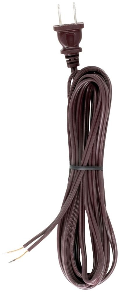 Picture of 90/1529 - 18/2 SPT-1-105C All Cord Sets - Molded Plug - Tinned Tips 3/4" Strip with 2" Slit 100 Ctn. 15 Ft.